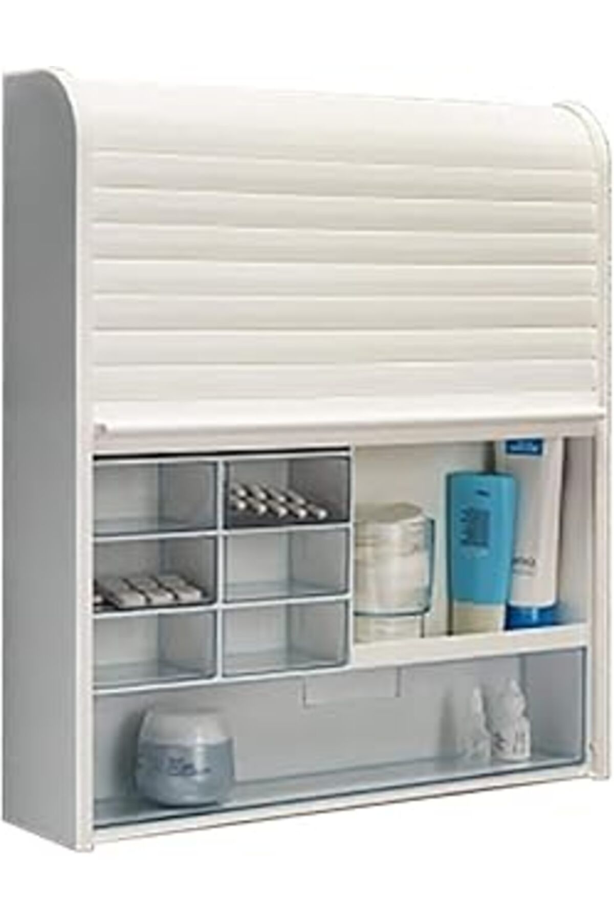robotrend Primanova 092 Panjurlu Çok Amaçlı Kilitli Ecza Ve Banyo Dolabı