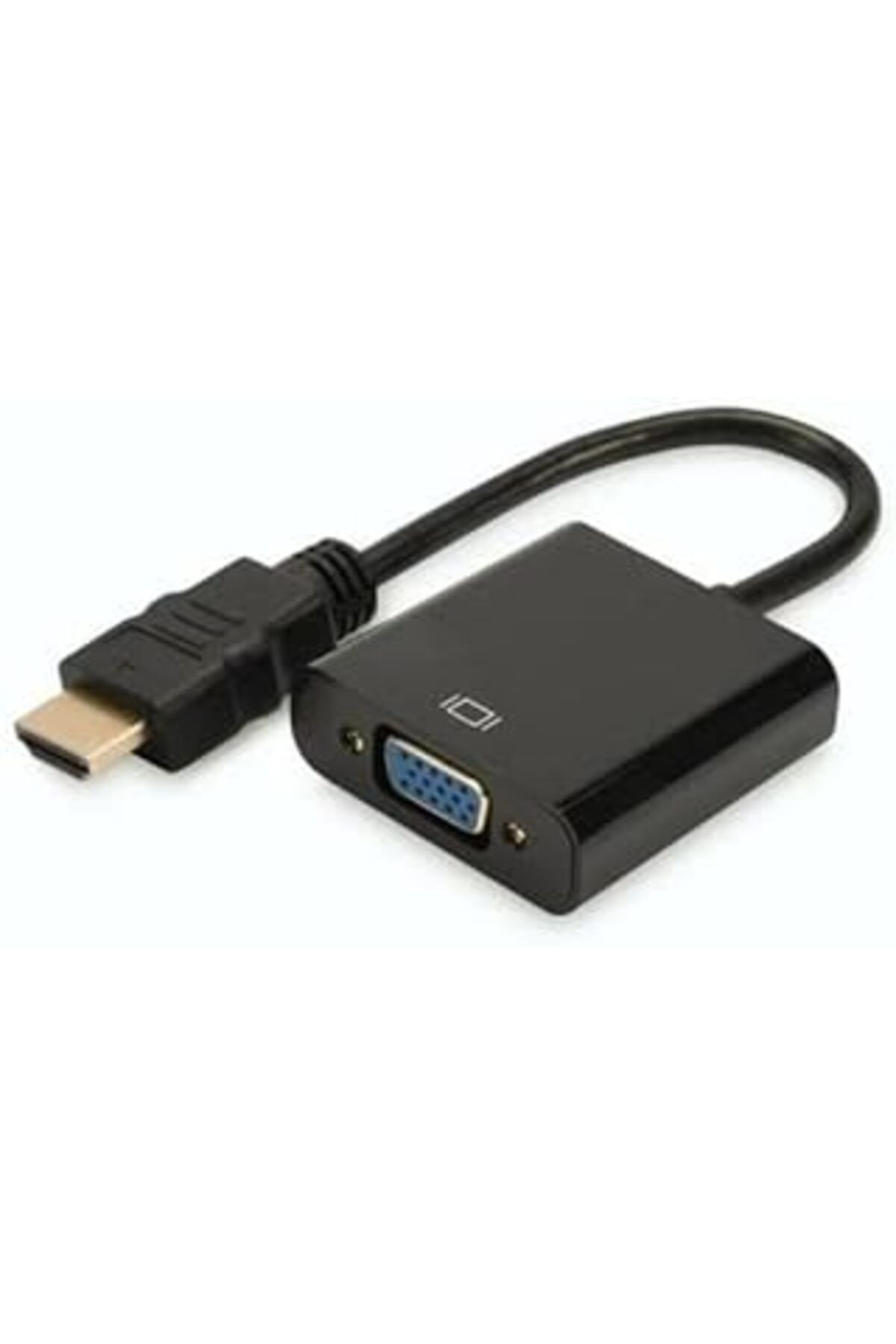 NZM TİCARET Hdmi To Vga Kablo Çevirici Dönüştürücü Görüntü Siyah