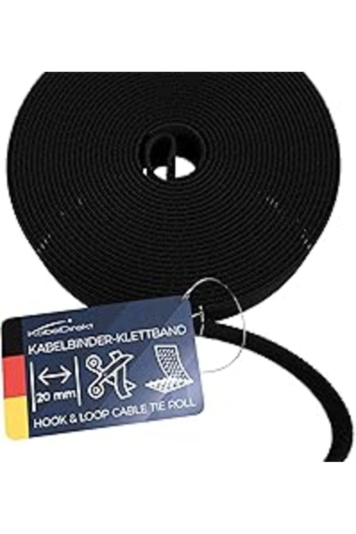 NZM TİCARET Kabeldirekt – Cırt Kablo Bağı – 15 M×20Mm – Istenen Boyutta Kesilebilir, Yeniden Kullanılabilir (Ke