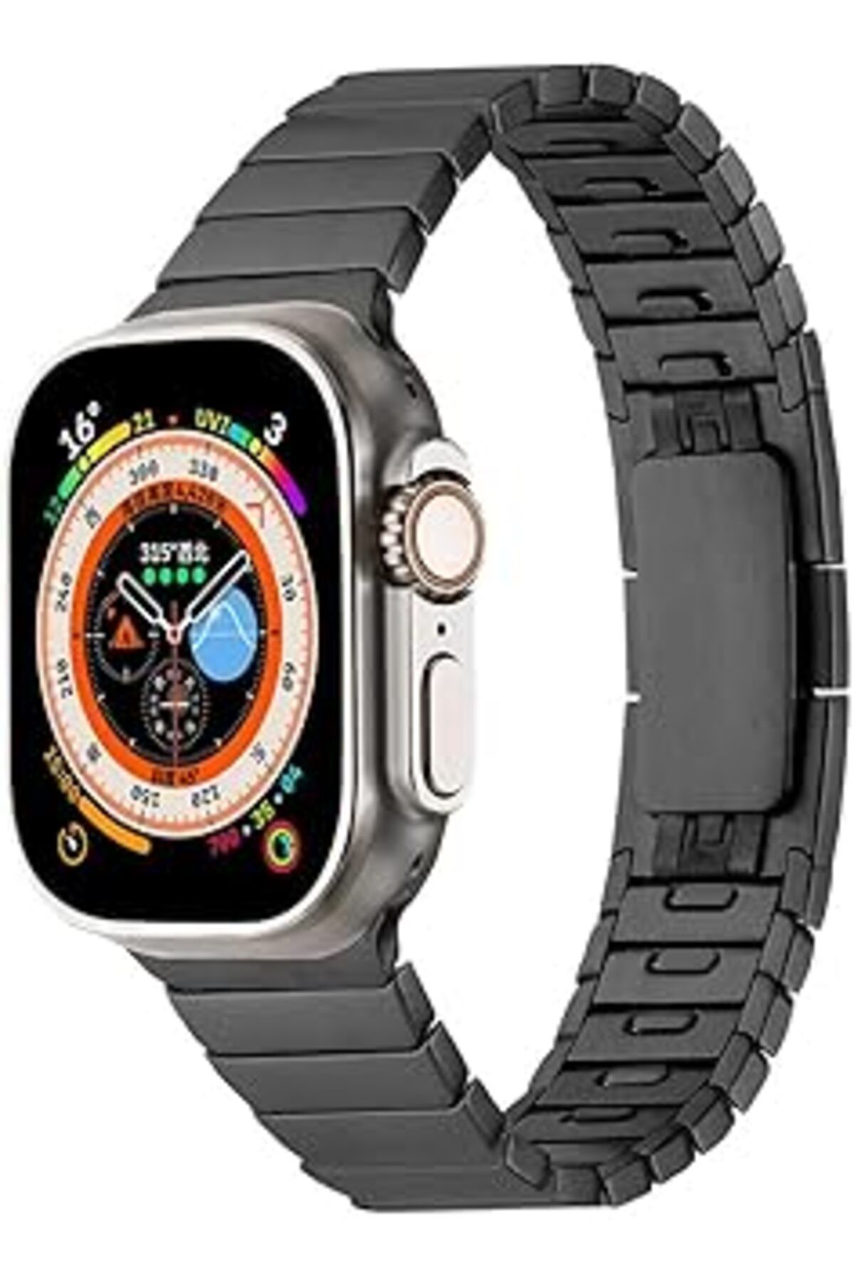 NZM TİCARET Zore Apple İle Uyumlu Watch 42Mm Krd-82 Metal Kordon Siyah