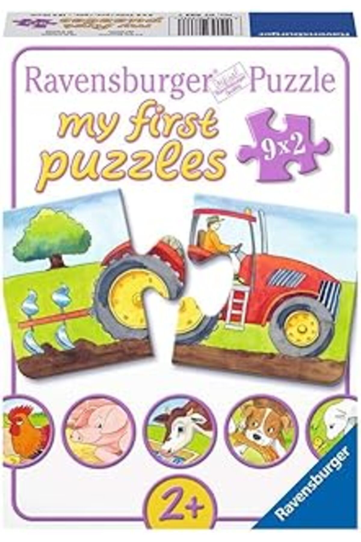 Pazarcan Ravensburger 73337 Puzzle Çiftlik, 9 X 2 Parça