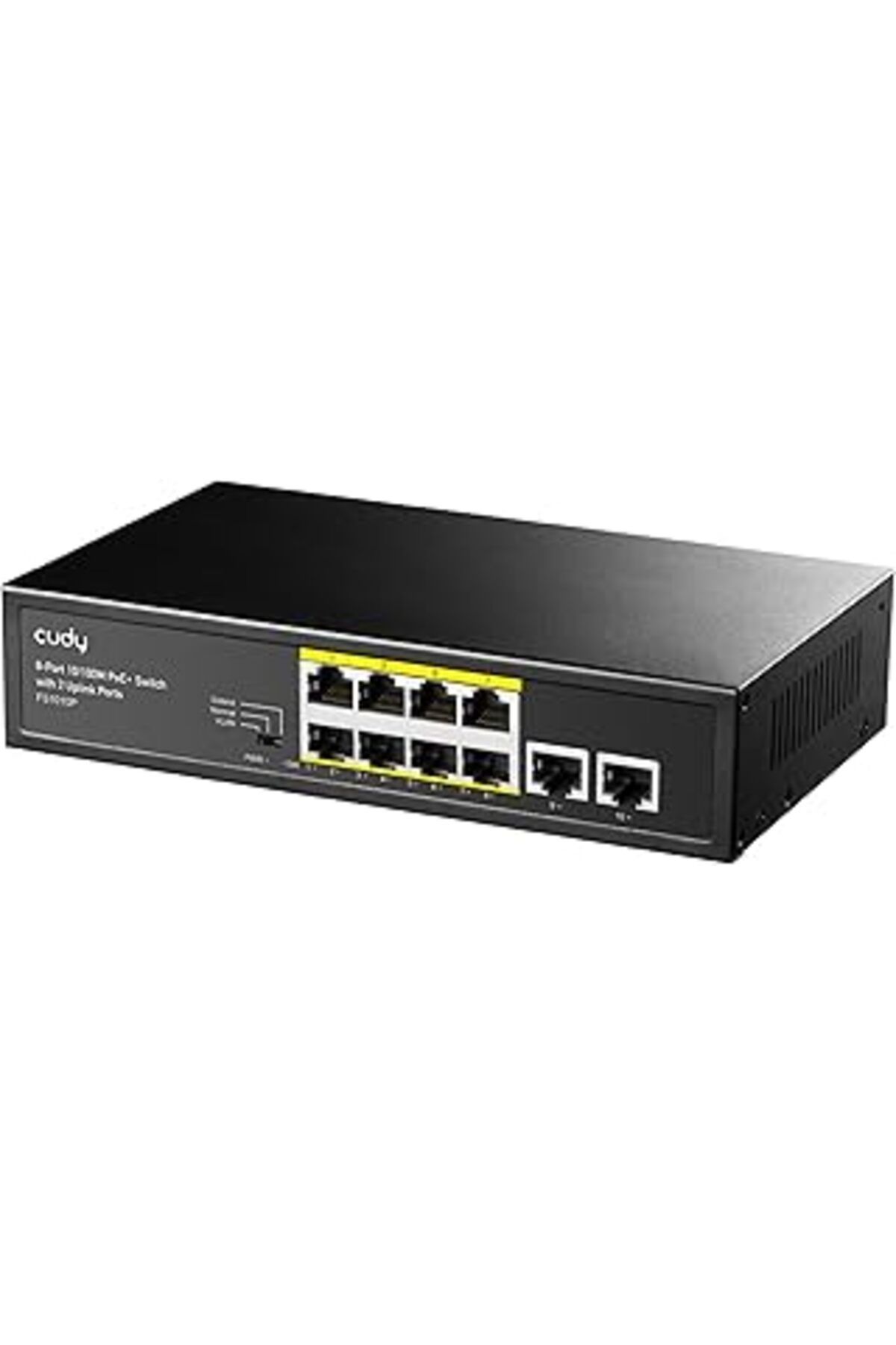 NZM TİCARET Cudy Fs1010P 8+ 2 Bağlantı Noktalı 100 Mbps Poe+ Yönetilmeyen Tak Ve Çalıştır Anahtarı, 120W, 8* 10