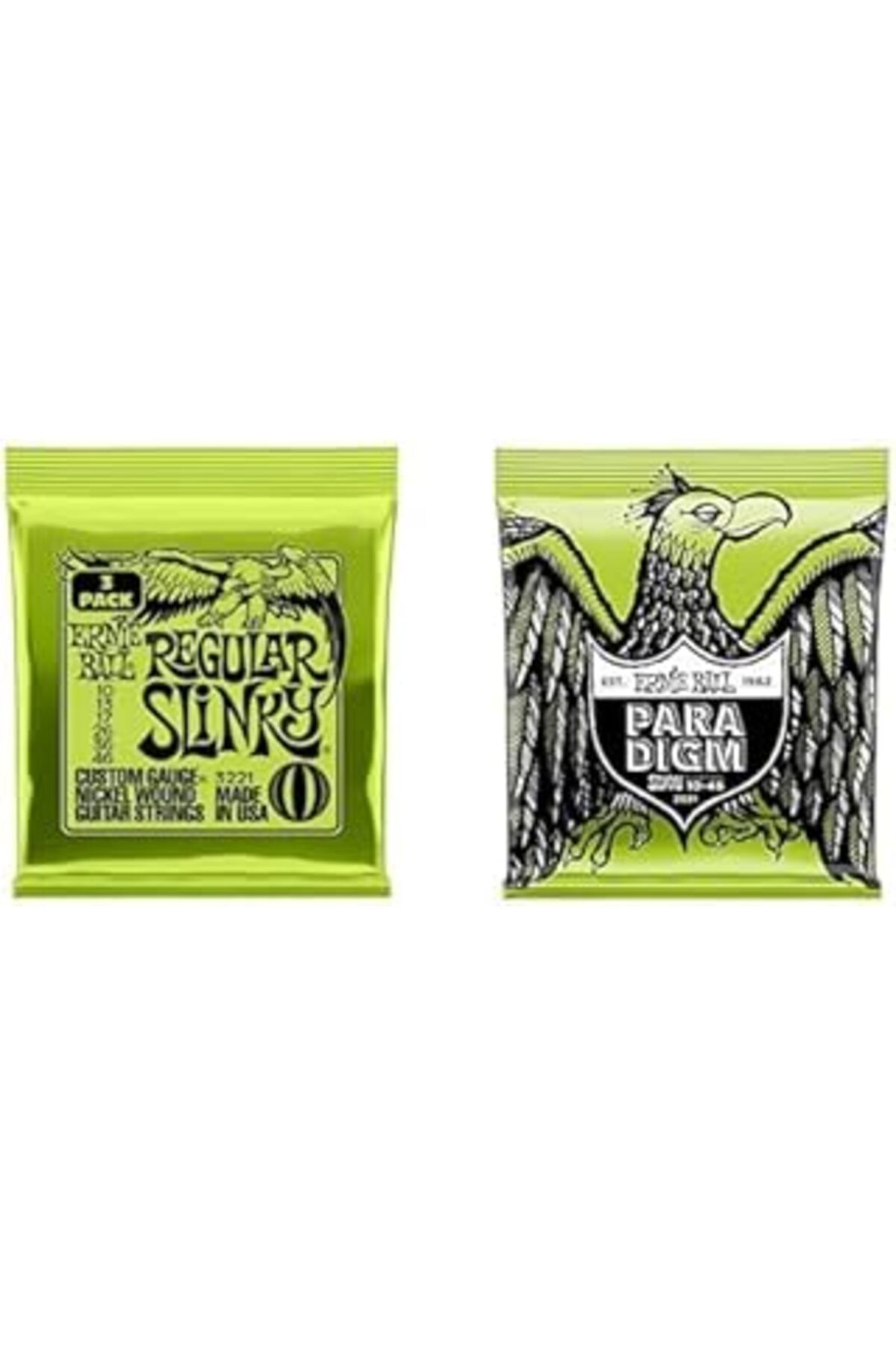 Genel Markalar Ernie Ball Regular Slinky 3-Pack Ve Paradigm Regular