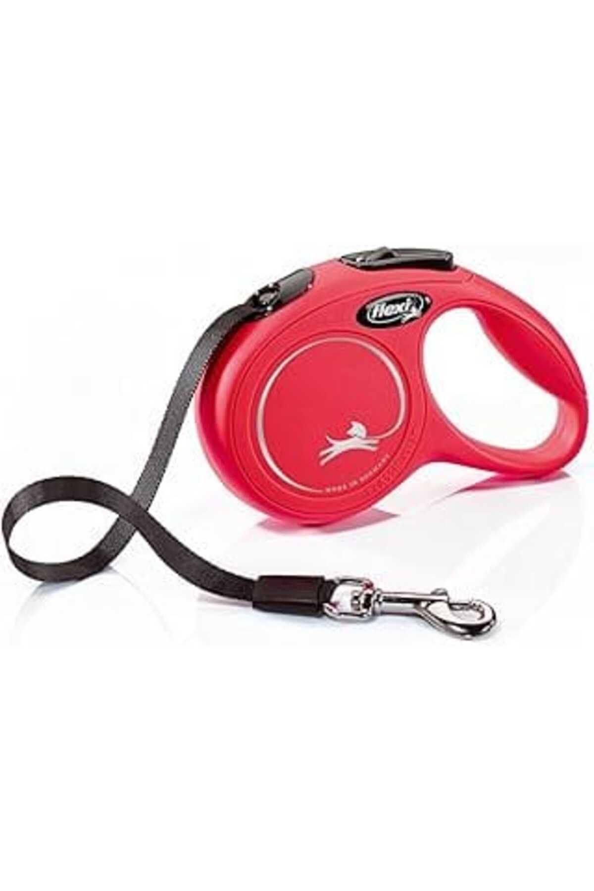 NZM TİCARET Flexi New Classic Xs Beden Kırmızı 3Mt Şerit Tasma