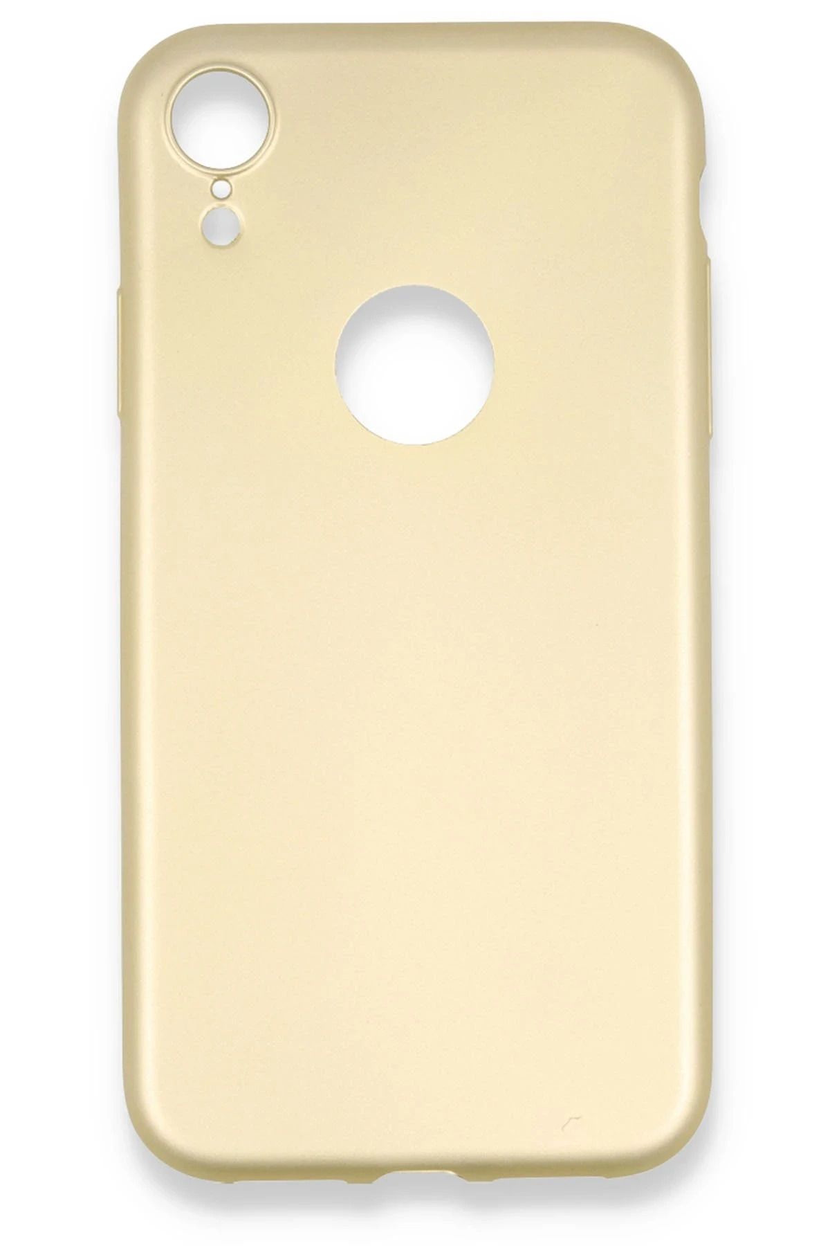 NewFace iPhone XR Kılıf First Silikon - Gold SVLRS