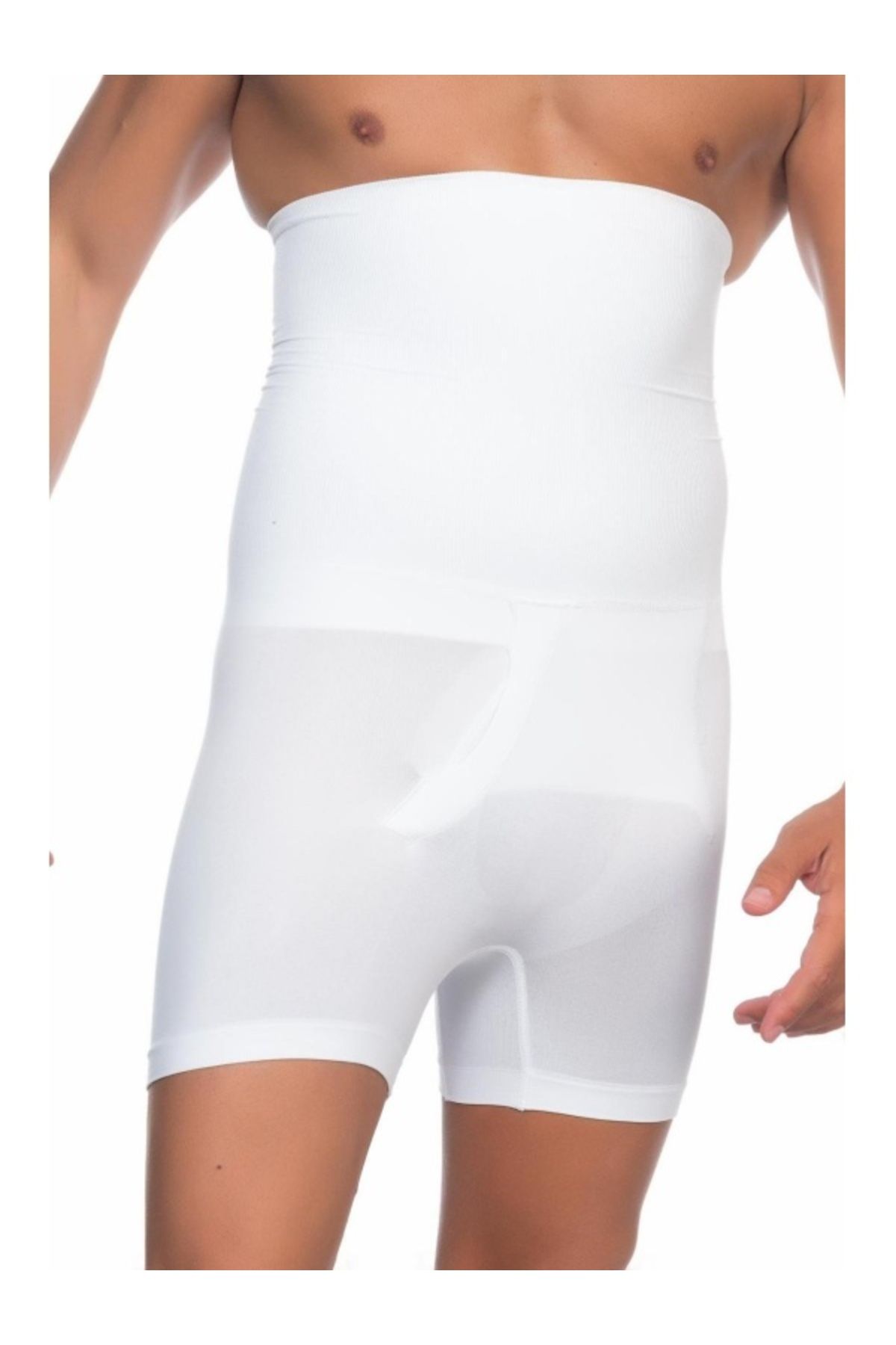 kapsulavm BEYAZ MI Emay E1005 Erkek Yüksek Bel Double Boxer Korse