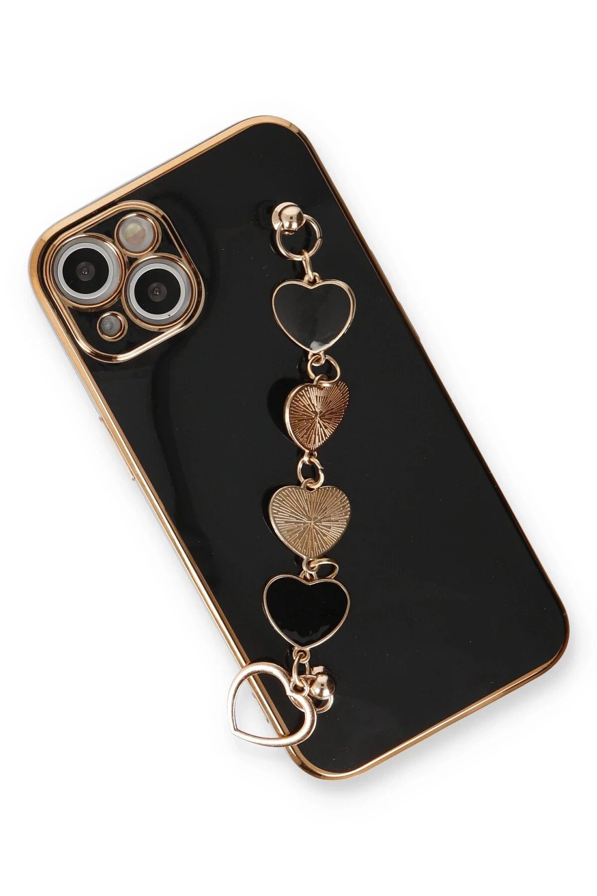 NewFace iPhone 13 Uyumlu Kılıf Esila Silikon - Siyah SVLRS