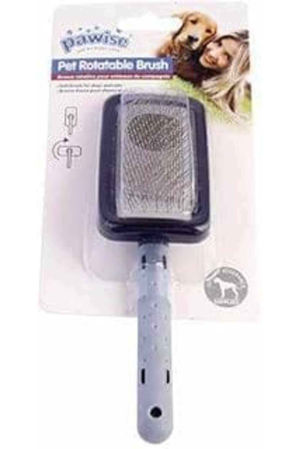 Mu Art Ahşap Pawise Pet Rotatable Brush Fırça