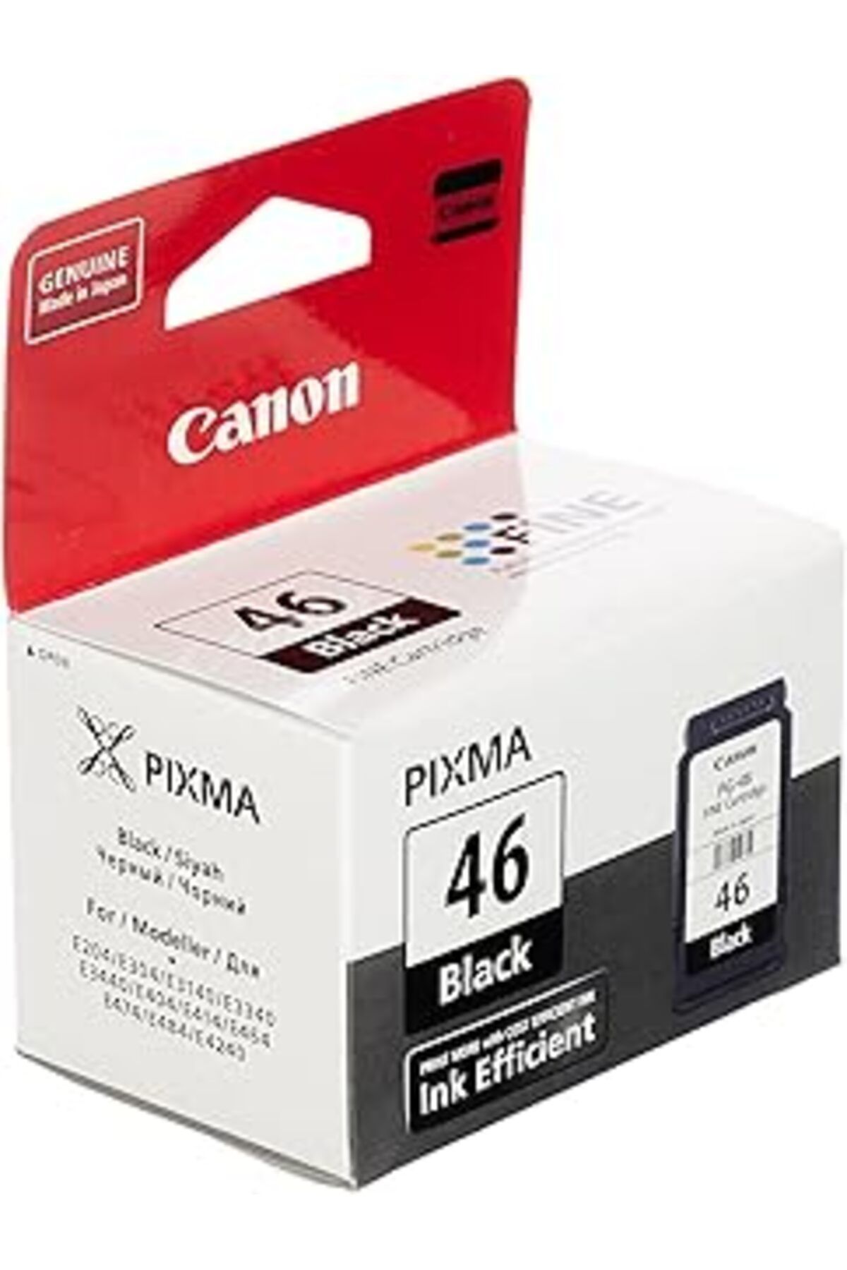 NZM TİCARET Canon Pg-46 Orijinal Siyah Mürekkep Kartuşu, 400 Sayfa Baskı (9059B001)