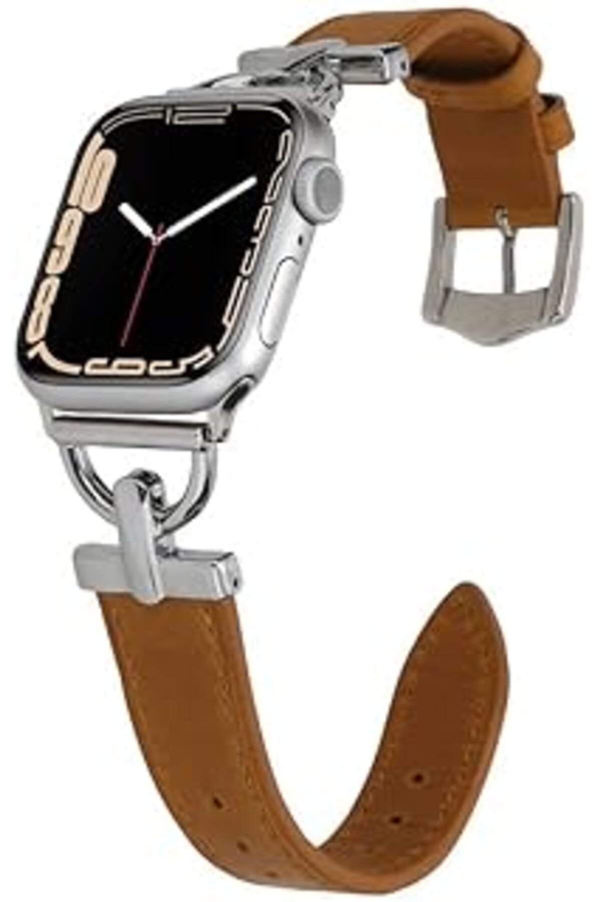 NZM TİCARET Zore Apple İle Uyumlu Watch 38Mm/40Mm Krd-53 Deri Kordon Kahverengi