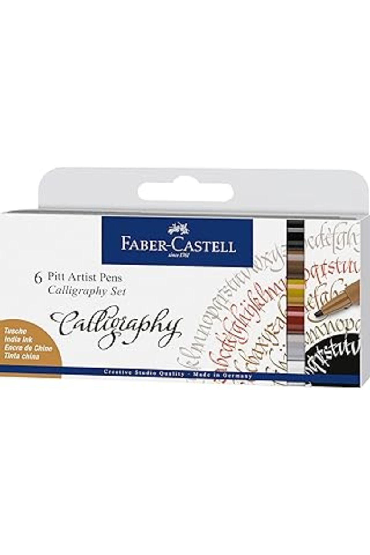 Pazarcan Faber-Castell Pitt Çizim Kalemi Kaligrafi Seti 6’Lı
