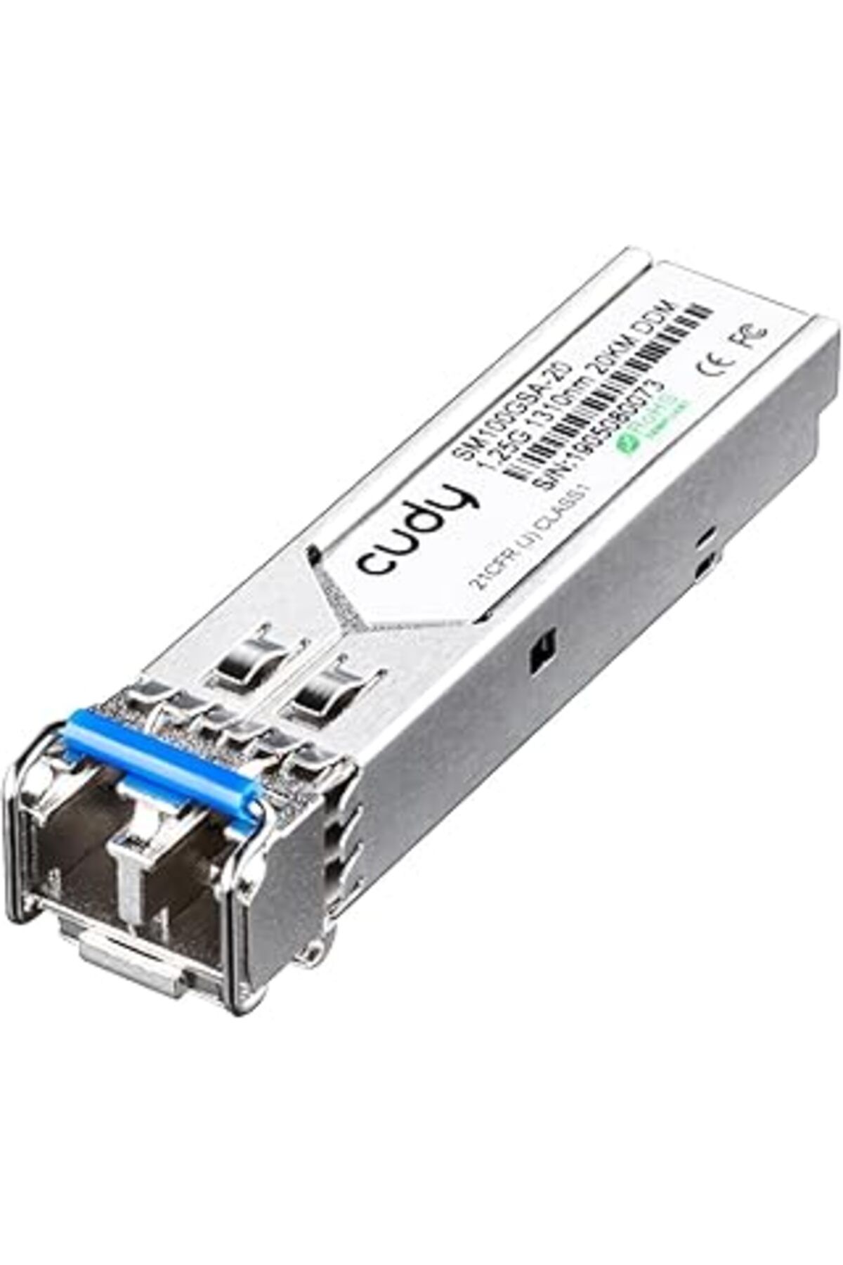 Mu Art Ahşap Cudy Sm100Gsa-20 1,25Gb/Sn,1310Nm Fp, Sm, 20Km,12,5Db Endüstriyel Sfp Modül Metal Switch
