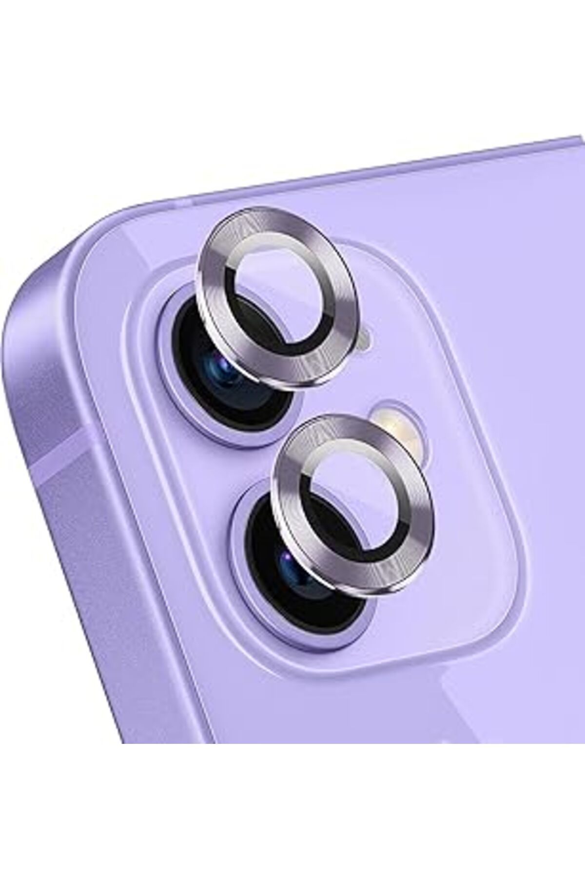 jupiter global bazaar Microsonic Apple Iphone 12 Tekli Kamera Lens Koruma Camı Lila
