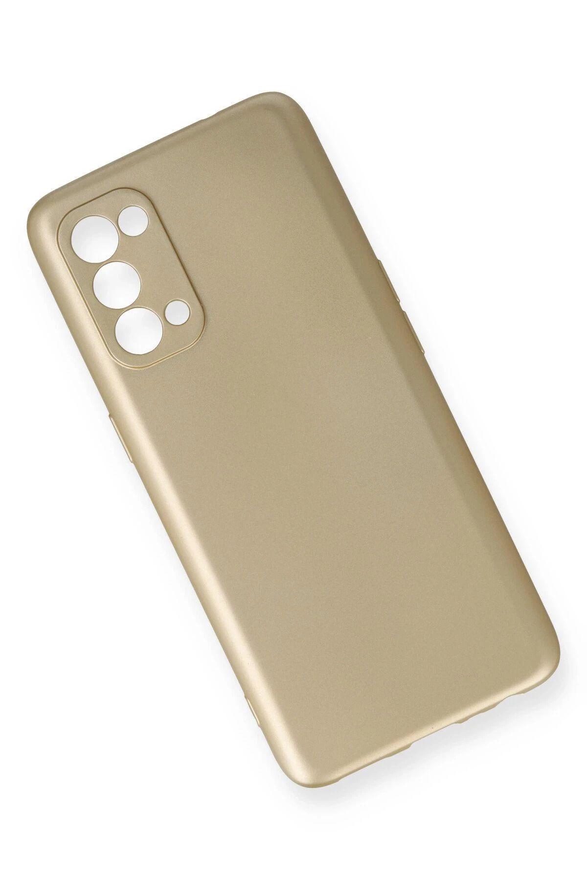 NewFace Reno 5 Pro Kılıf First Silikon - Gold GLSTD