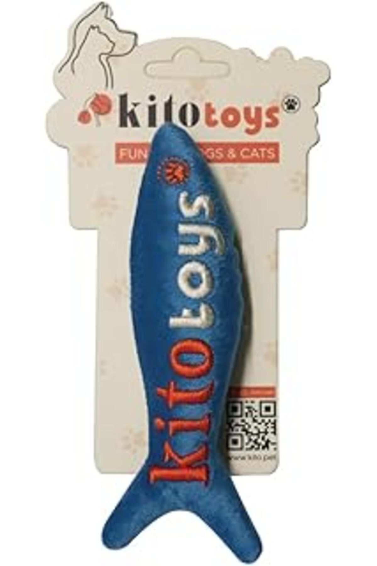 robotrend Kito Toys Balık Peluş Kedi Oyuncağı