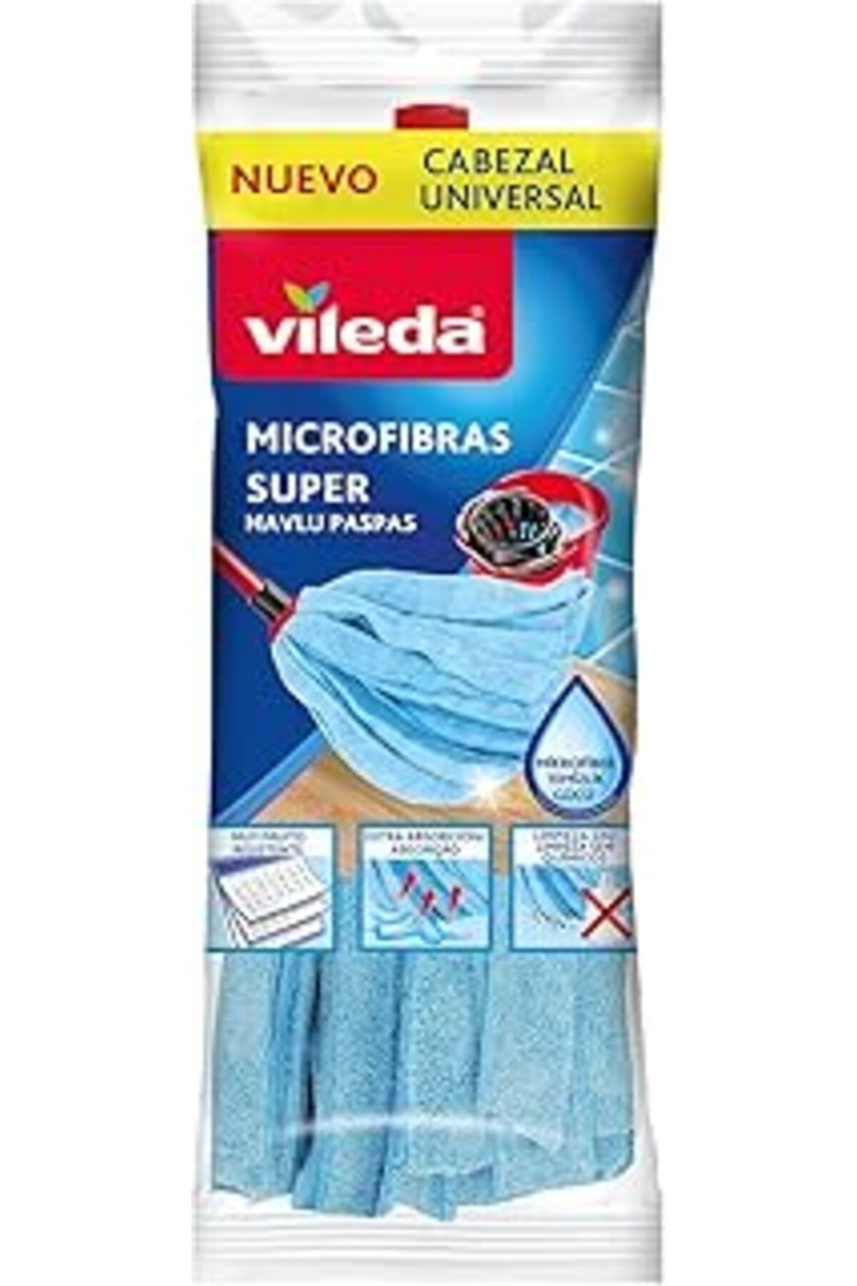 ASİTAN Mikrofiber Havlu Paspas, Açık Mavi, Standart