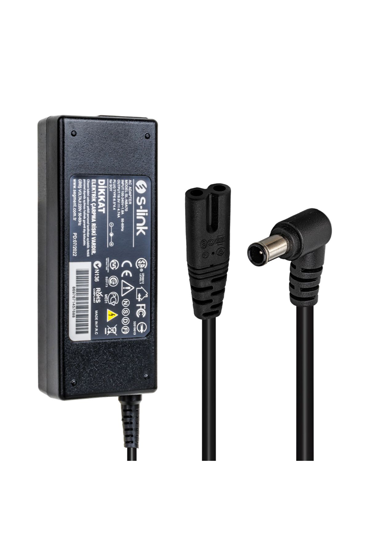 robotrend Sl-Nba70 90W 19.5 Volt 4.74 Amper 6.5X4.4 Uçlu Notebook Adaptör (Samsung Led Tv)