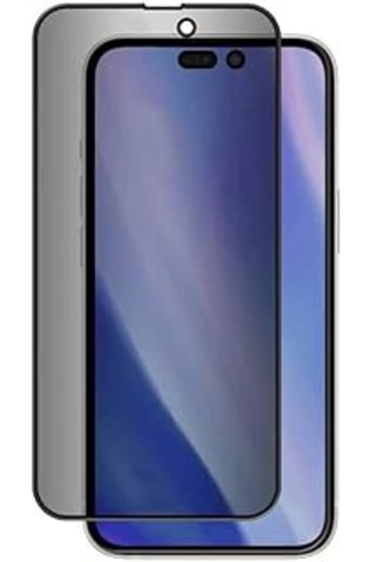 Pazarcan Zore Apple İle Uyumlu Iphone 16 Pro Max Zore Kor Privacy Cam Ekran Koruyucu Siyah