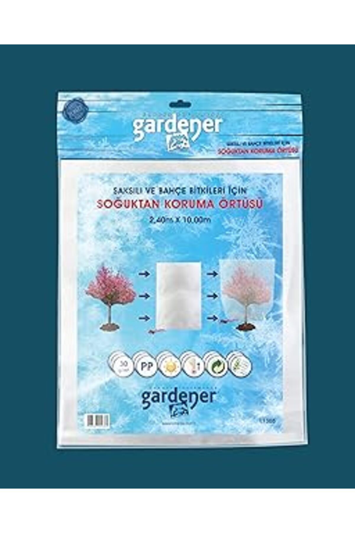 Hepta Collection Gardener 11305 Bahçe Bitkileri Için Soğuktan Koruma Örtüsü 30 G - 2,4 M X 10 M