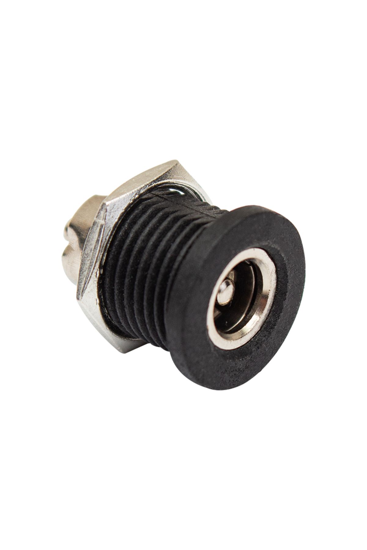 robotrend Adaptör Fişi İçi Metal 12 Mm Yuvarlak Somunlu Dc 2.1Mm Şase (Ic-258C)
