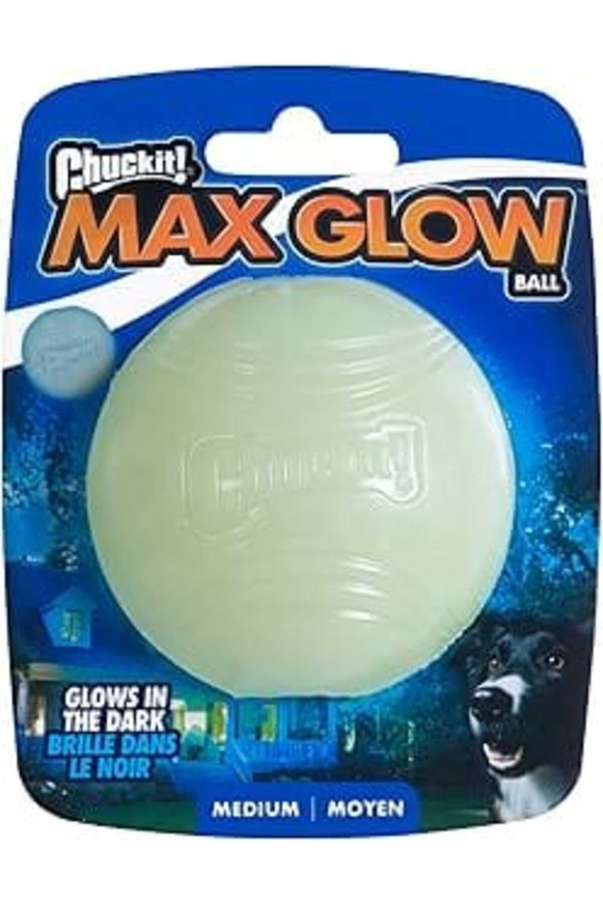 robotrend Chuckit! Max Glow Gece Parlayan Köpek Oyun Topu (Medium)