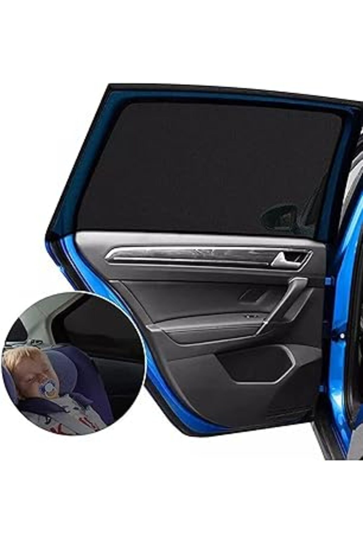 NZM TİCARET Byens Araç Güneşlik Araba Perdesi Yan Cam Perde Güneş Önleyici Oto İçi Güneşliği İçin Sinekliği