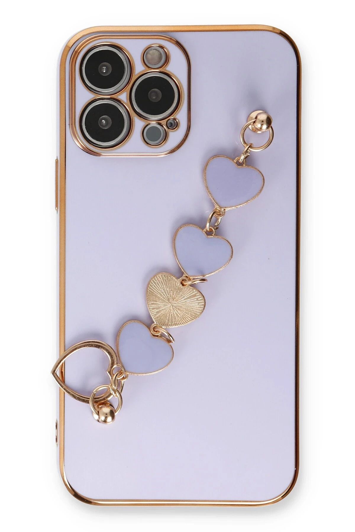 NewFace iPhone 13 Pro Uyumlu  Kılıf Esila Silikon - Lila SVLRS