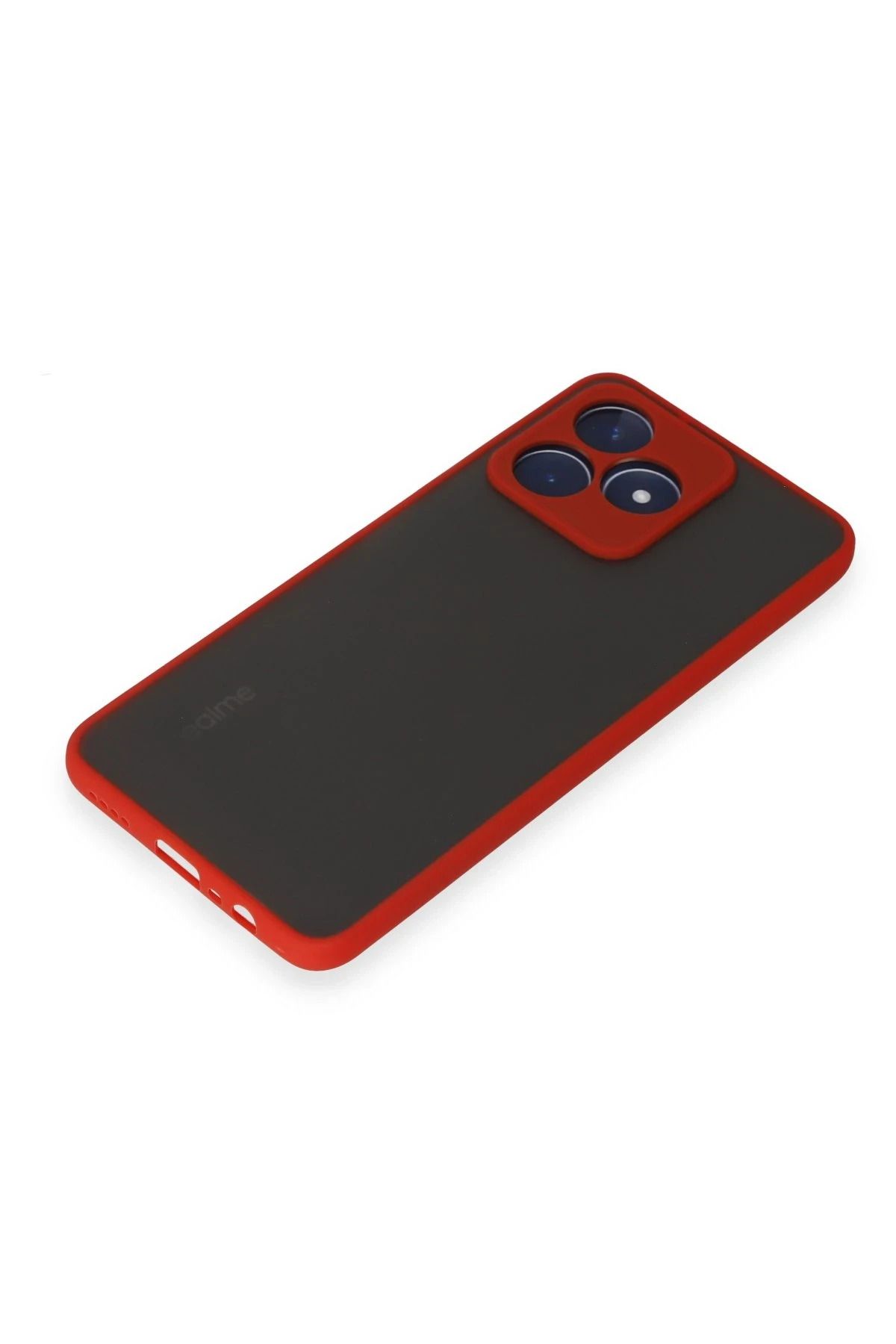 NewFace Realme C53 Kılıf Montreal Silikon Kapak - Kırmızı SVLRS