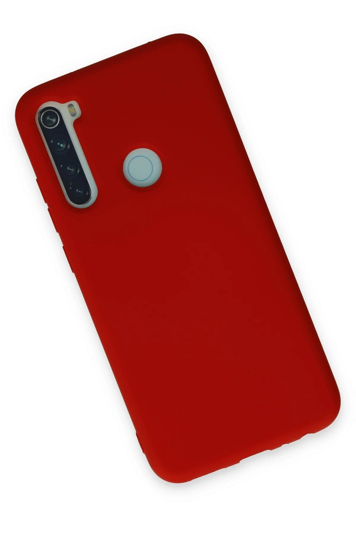 NewFace Xiaomi Redmi Note 8 Kılıf Nano içi Kadife Silikon - Kırmızı SVLRS