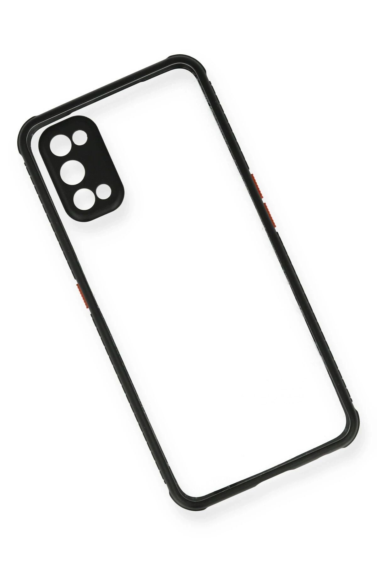 NewFace Realme 7 Pro Kılıf Miami Şeffaf Silikon - Siyah SVLRS