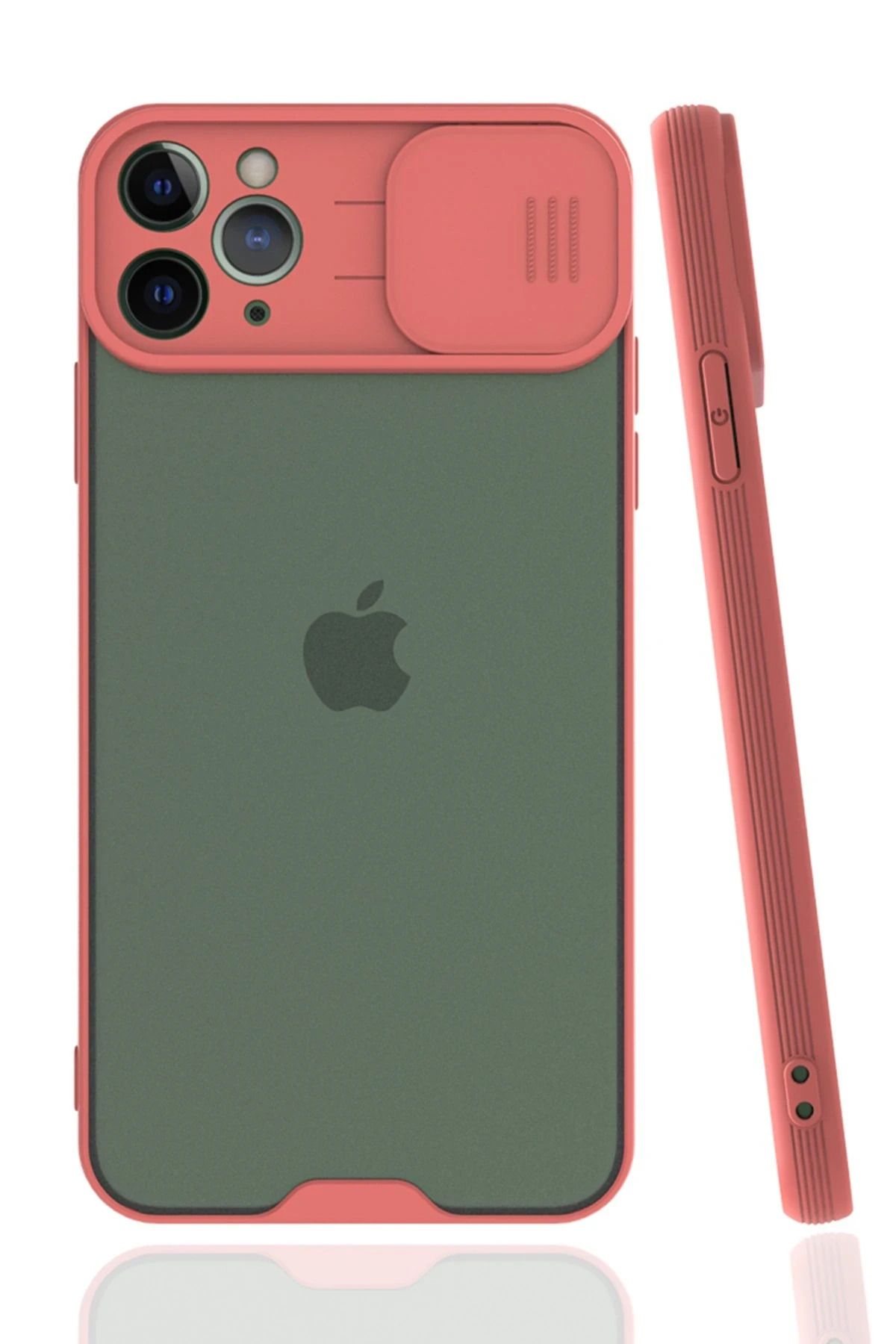 NewFace iPhone 11 Pro Kılıf Platin Kamera Koruma Silikon - Pembe SVLRS