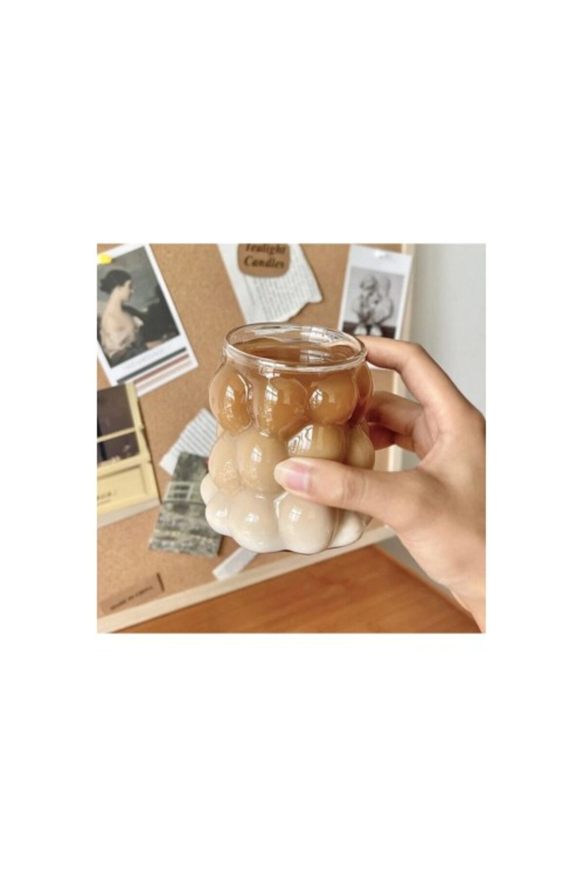 Shop58 Borosilikat Bubble Bardak