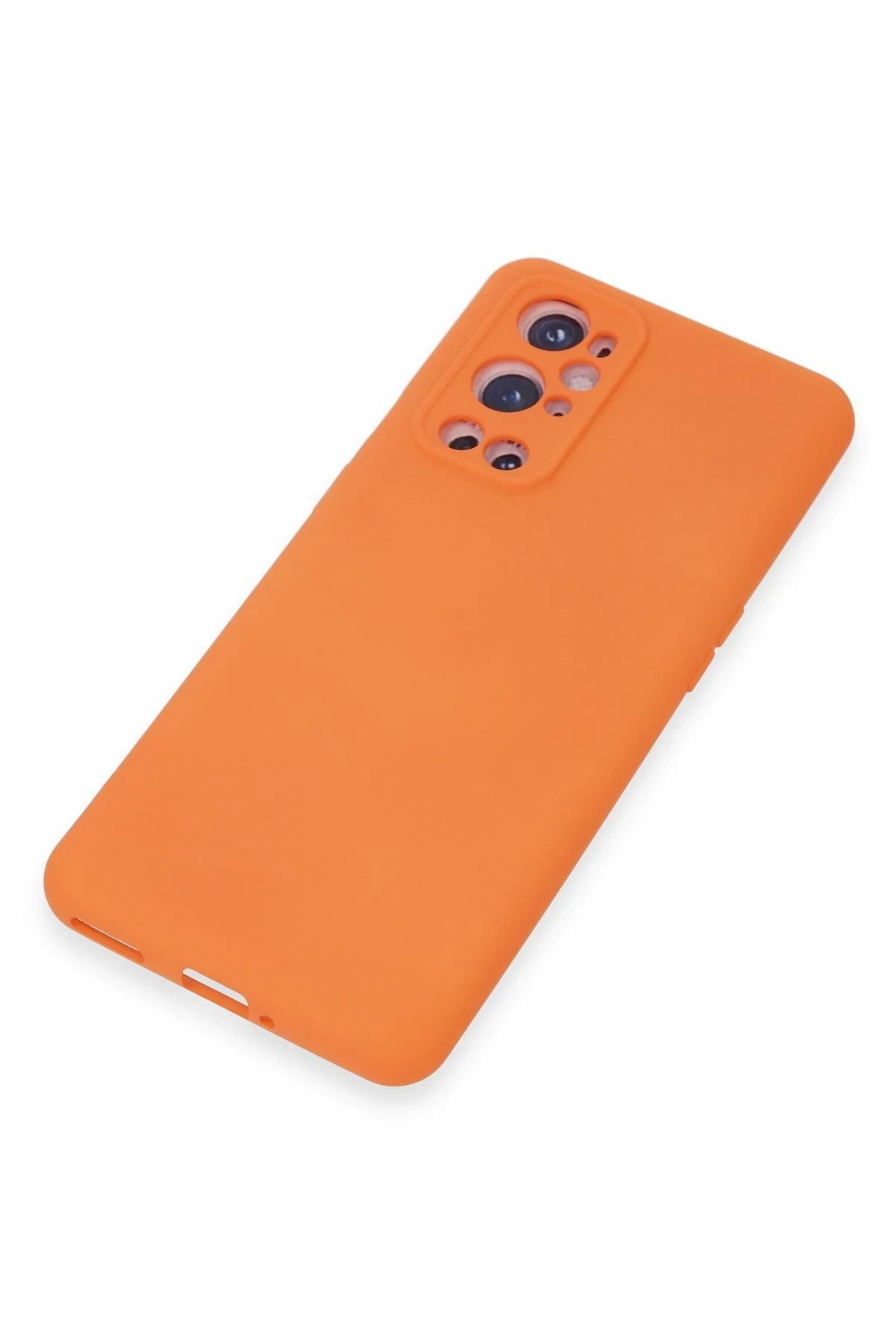 NewFace One Plus 9 Pro Uyumlu Kılıf Nano içi Kadife Silikon - Turuncu SVLRS
