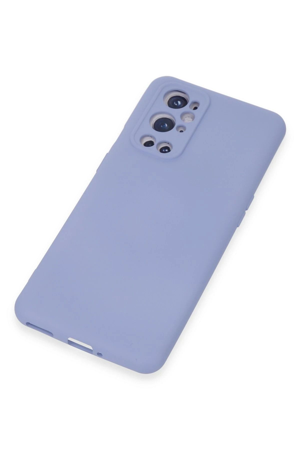 NewFace Uyumlu One Plus 9 Pro Kılıf Nano içi Kadife Silikon - Mavi SVLRS