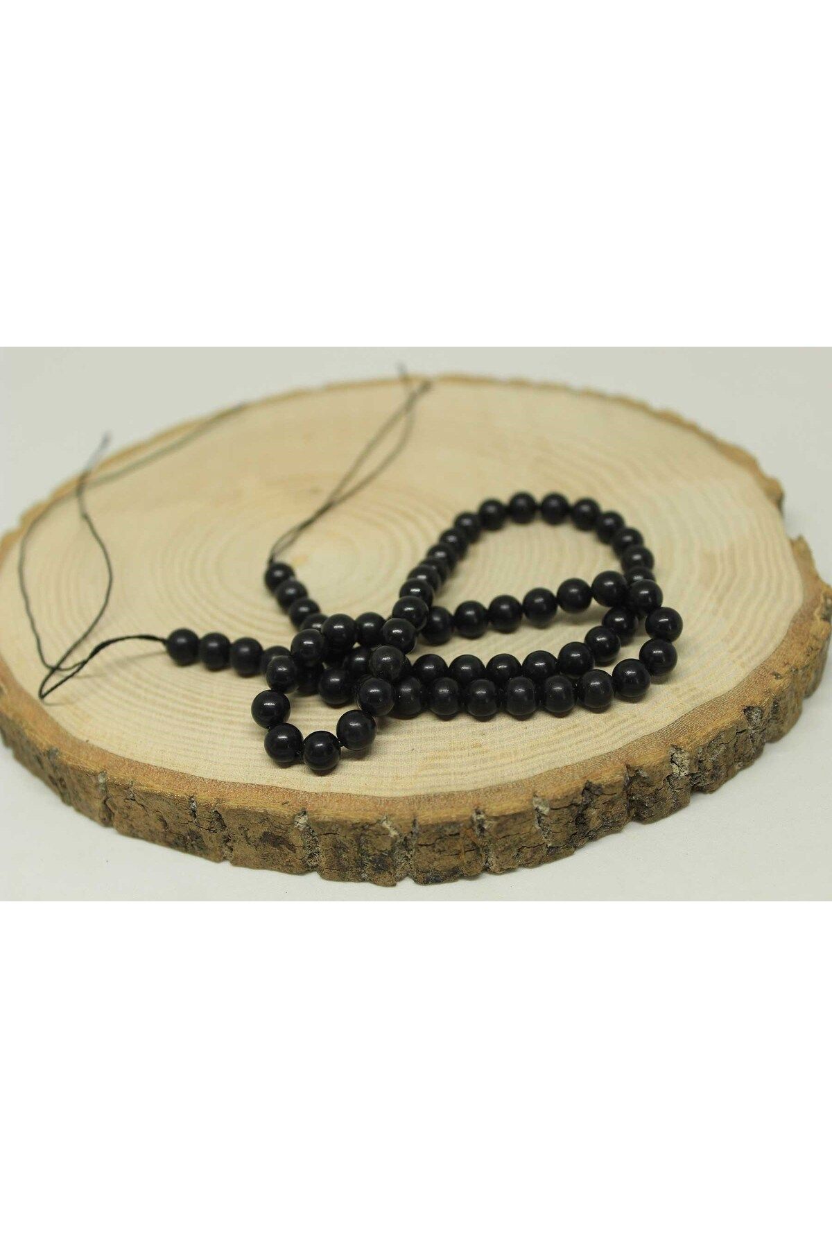 Yasamtohumu Shungite (Şungit) Taşı Dizi 6mm