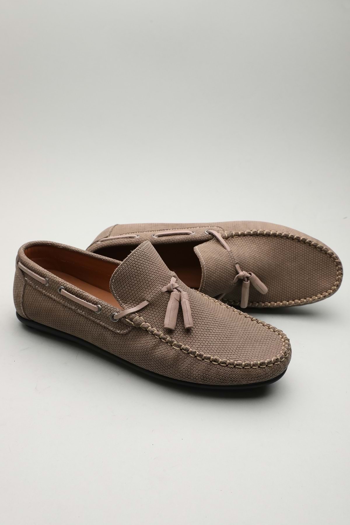 Gondol-Men's Genuine Leather Classic Loafer Mink 41 Ttx.601138 2