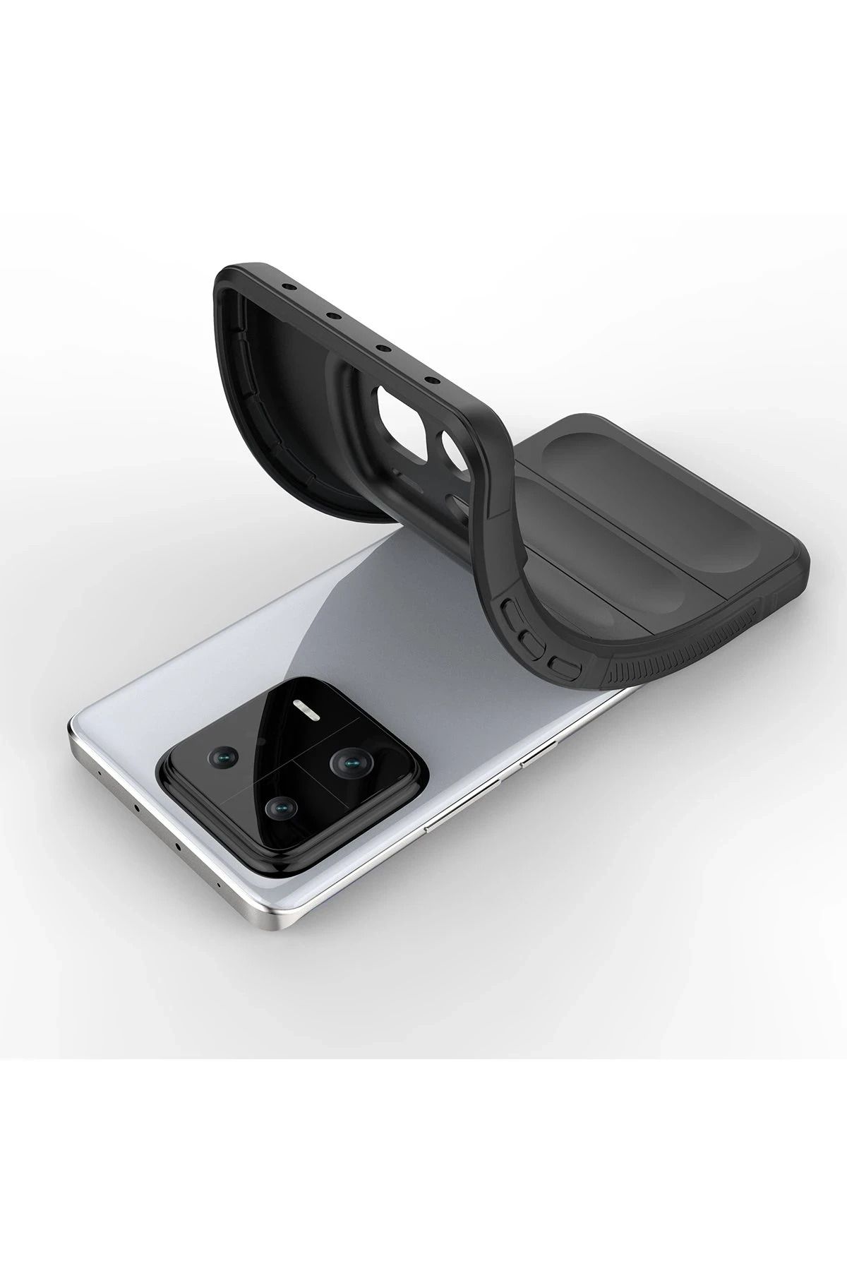 NewFace Xiaomi Mi 13 Pro  Uyumlu Kılıf Optimum Silikon - Siyah SVLRS