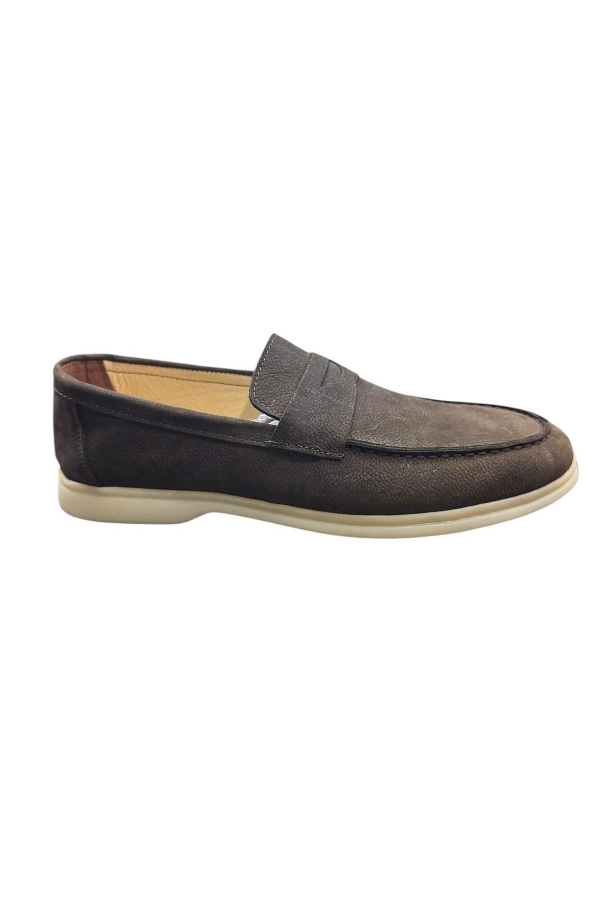 Greyybull Shoes kahve erkek günlük ayakkabı- yazlık erkek ayakkabı