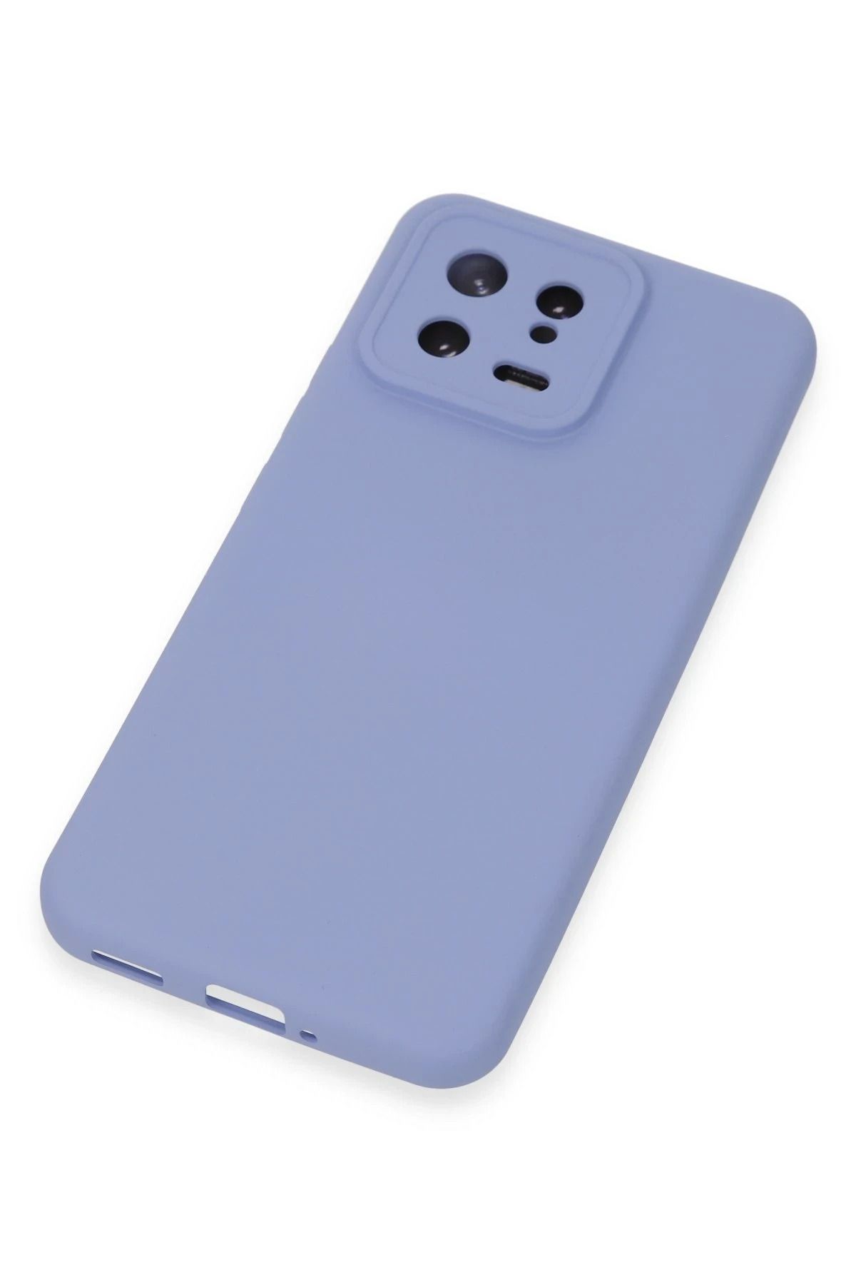 NewFace Xiaomi Mi 13 Kılıf Nano içi Kadife Silikon - Lila WLZOR uyumlu