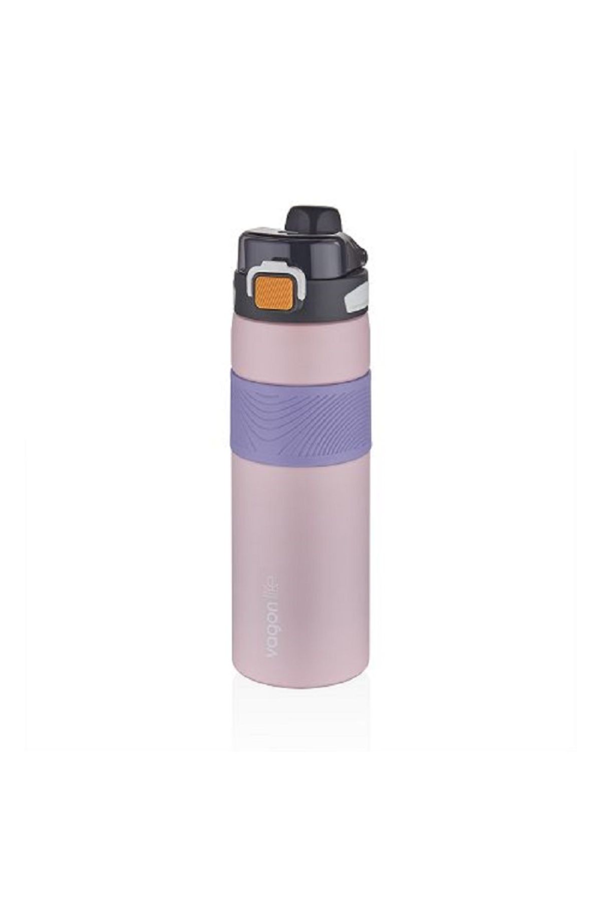 Vagonlife VGN032 800ml Pembe Çelik Matara Tek Kapak Çift Kullanım