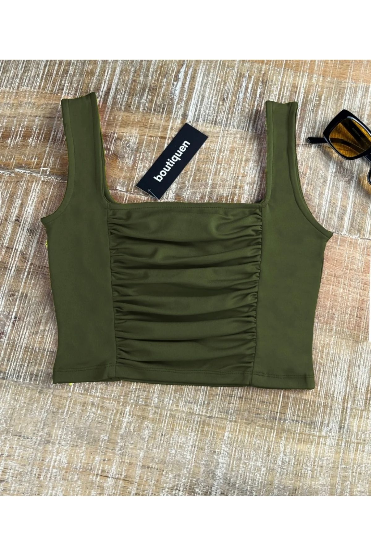 Sudelim butik Büzgülü crop