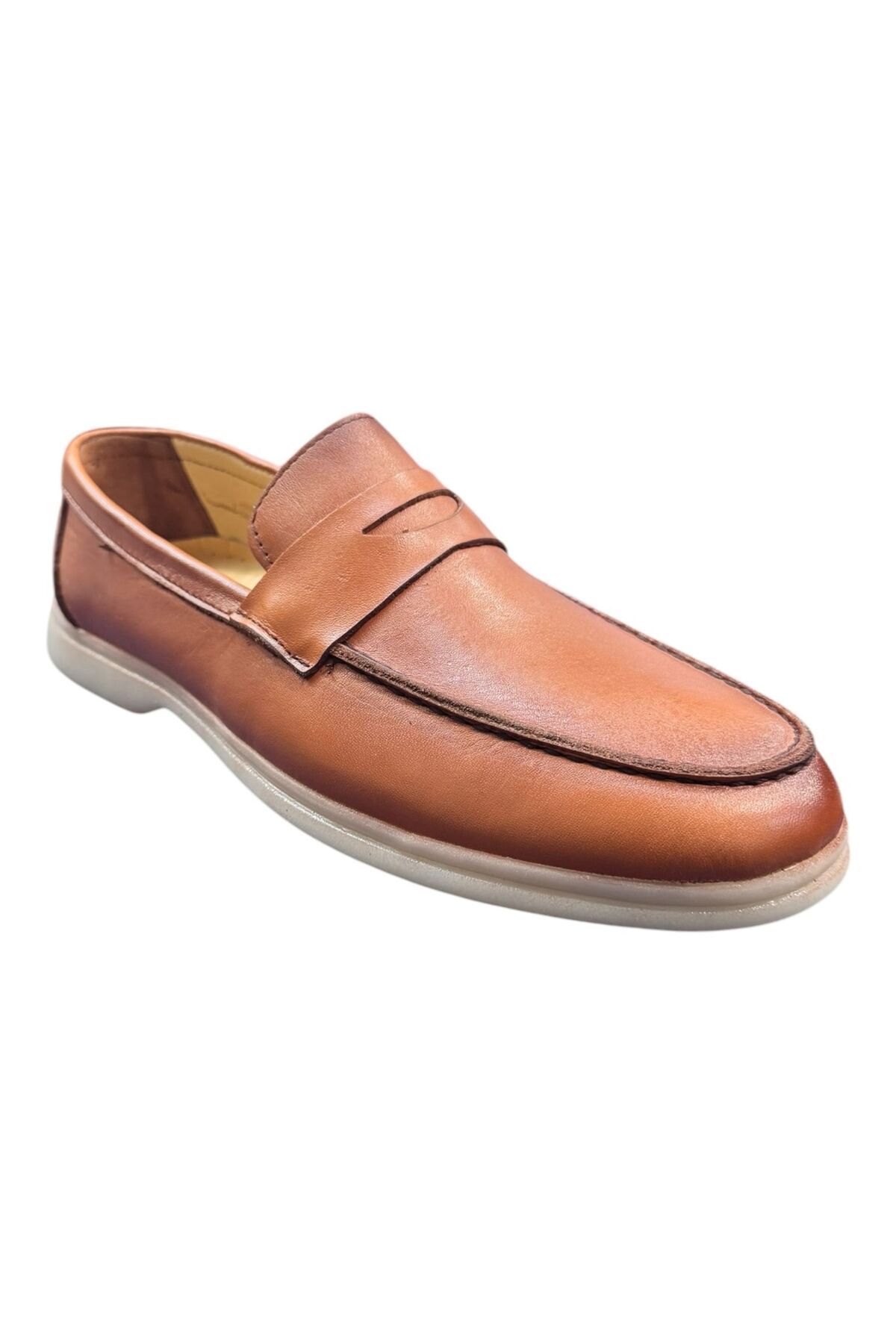 Greyybull Shoes taba loafer yazlık erkek ayakkabı- loafer deri erkek ayakkabı