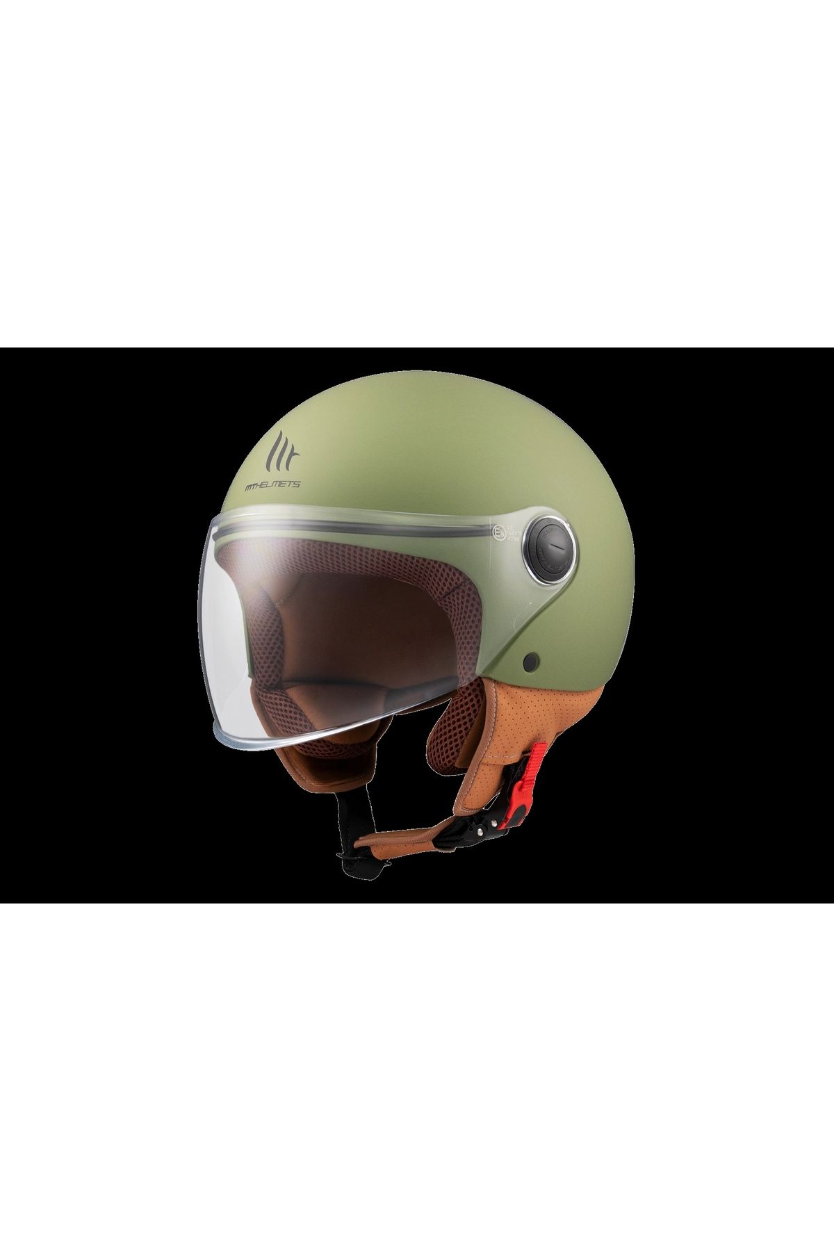MT Helmets Kask Mt Helmets Street S A6 Mat Yeşil Çenesiz