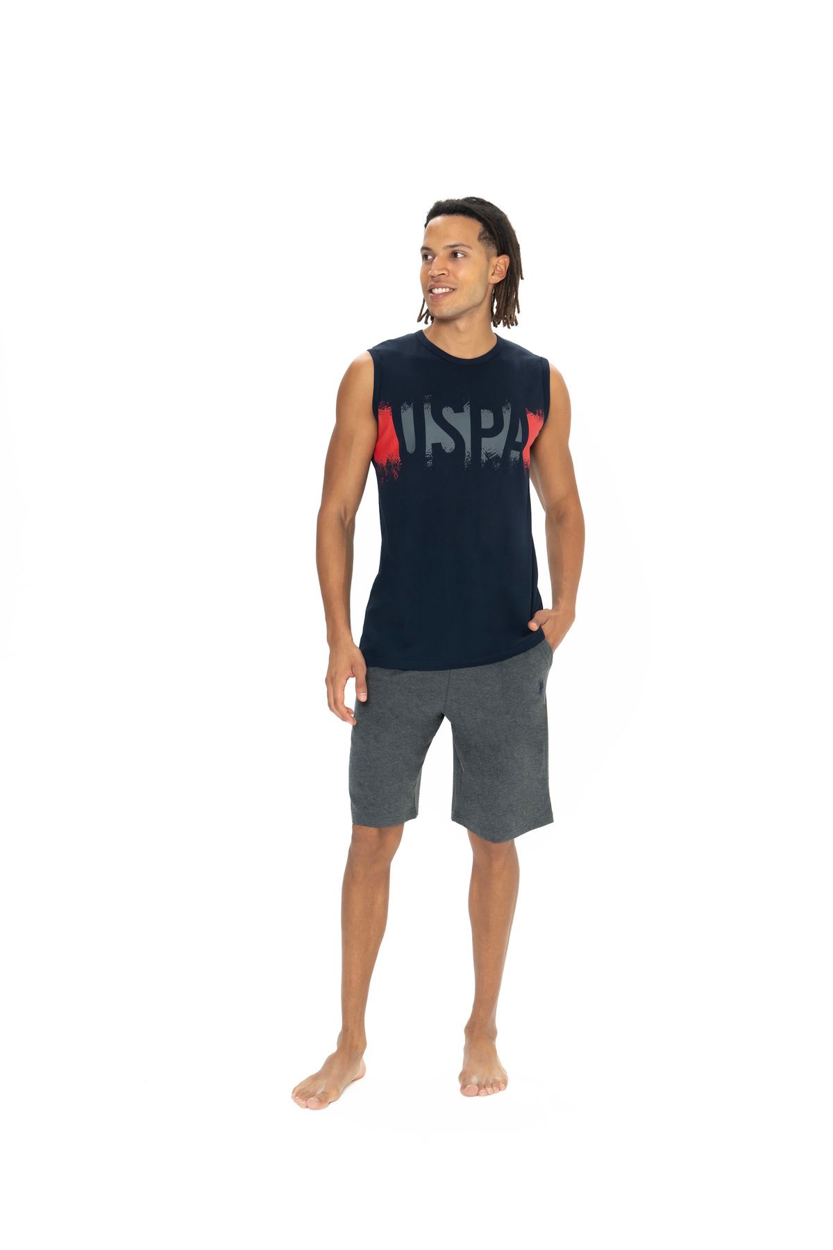 U.S. Polo Assn. U.S. Polo Assn. Erkek Cep Detaylı Ev Giyim Pijama Takımı - ARASS18W88W5W