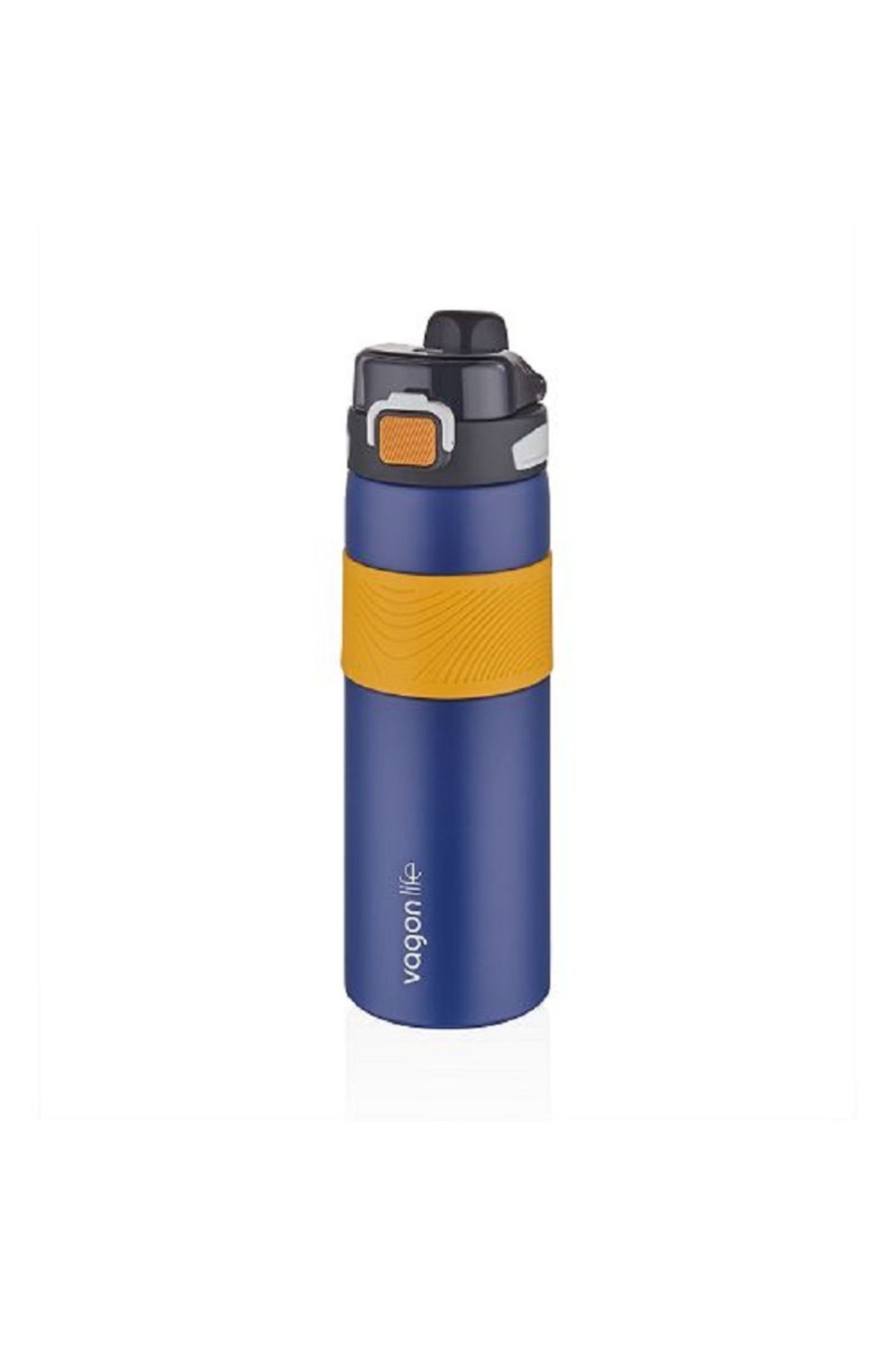 Vagonlife VGN032 800ml Lacivert Çelik Matara Tek Kapak Çift Kullanım