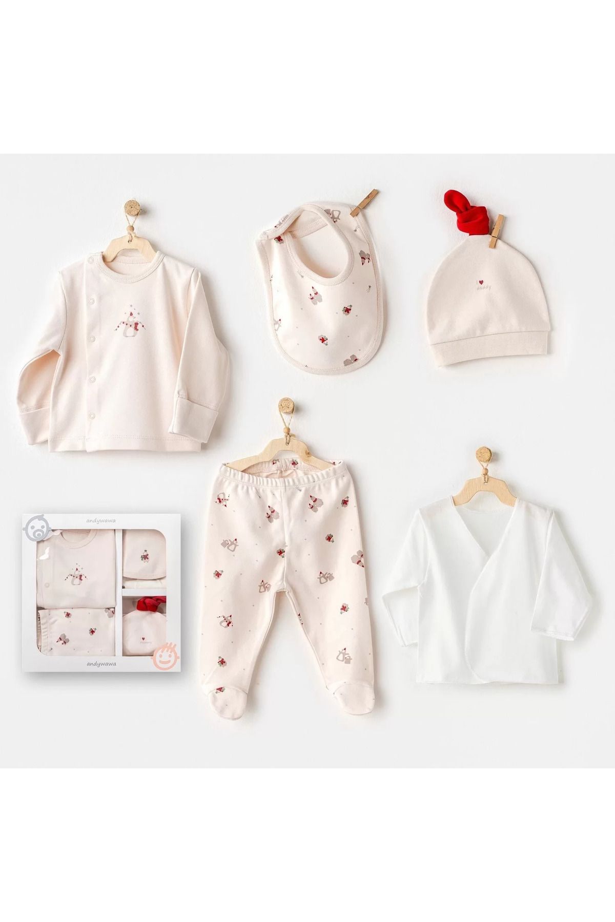 Shop58 Penguin 5'li Hastane Çıkışı Ekru