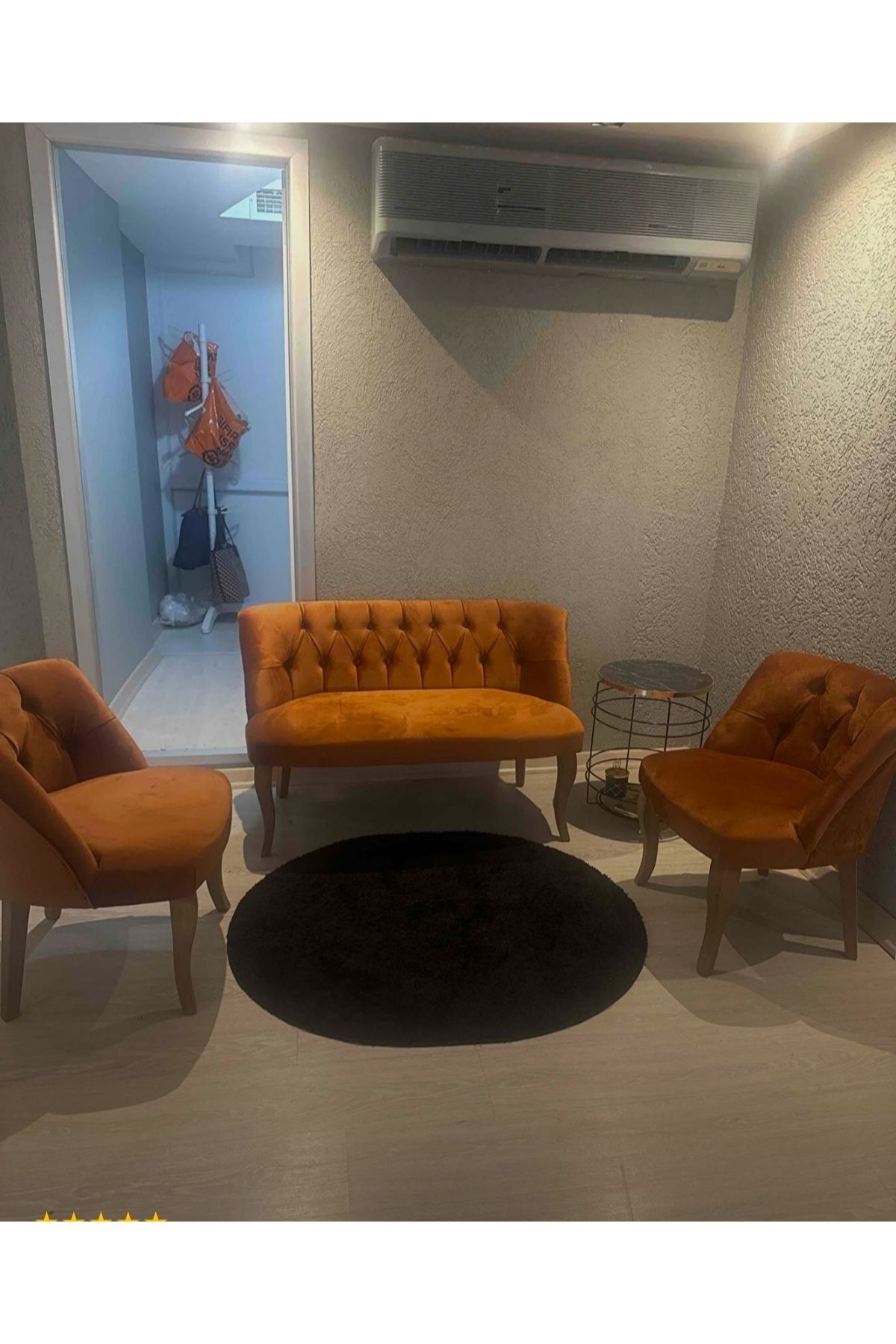 Ecem Life Kiremit Cay Seti Koltuk Takımı 2 1 1 Puf Hedye