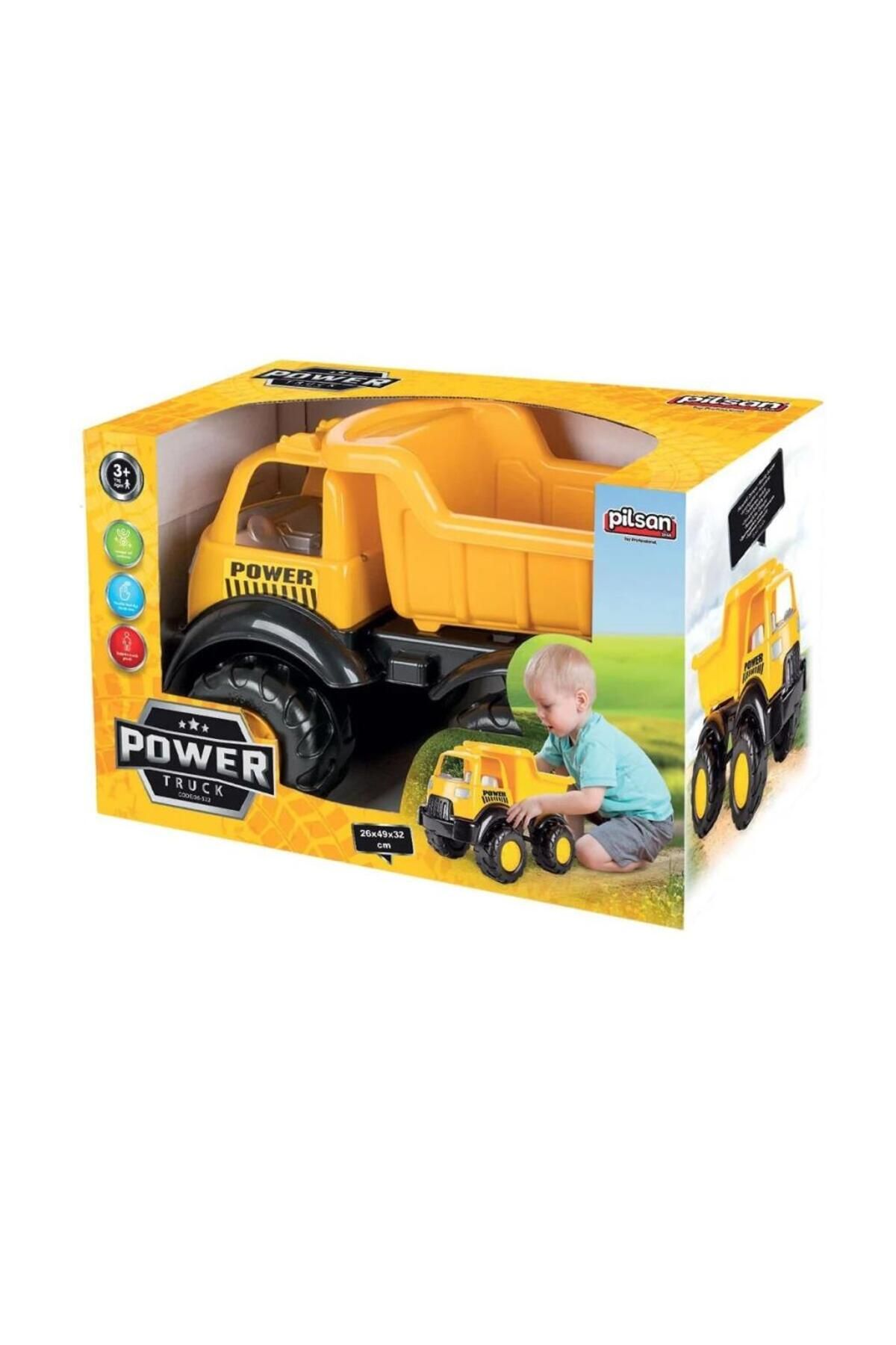 Shop58 Nessiworld 06 522 Power Kamyon Sarı -Pilsan Oyuncak