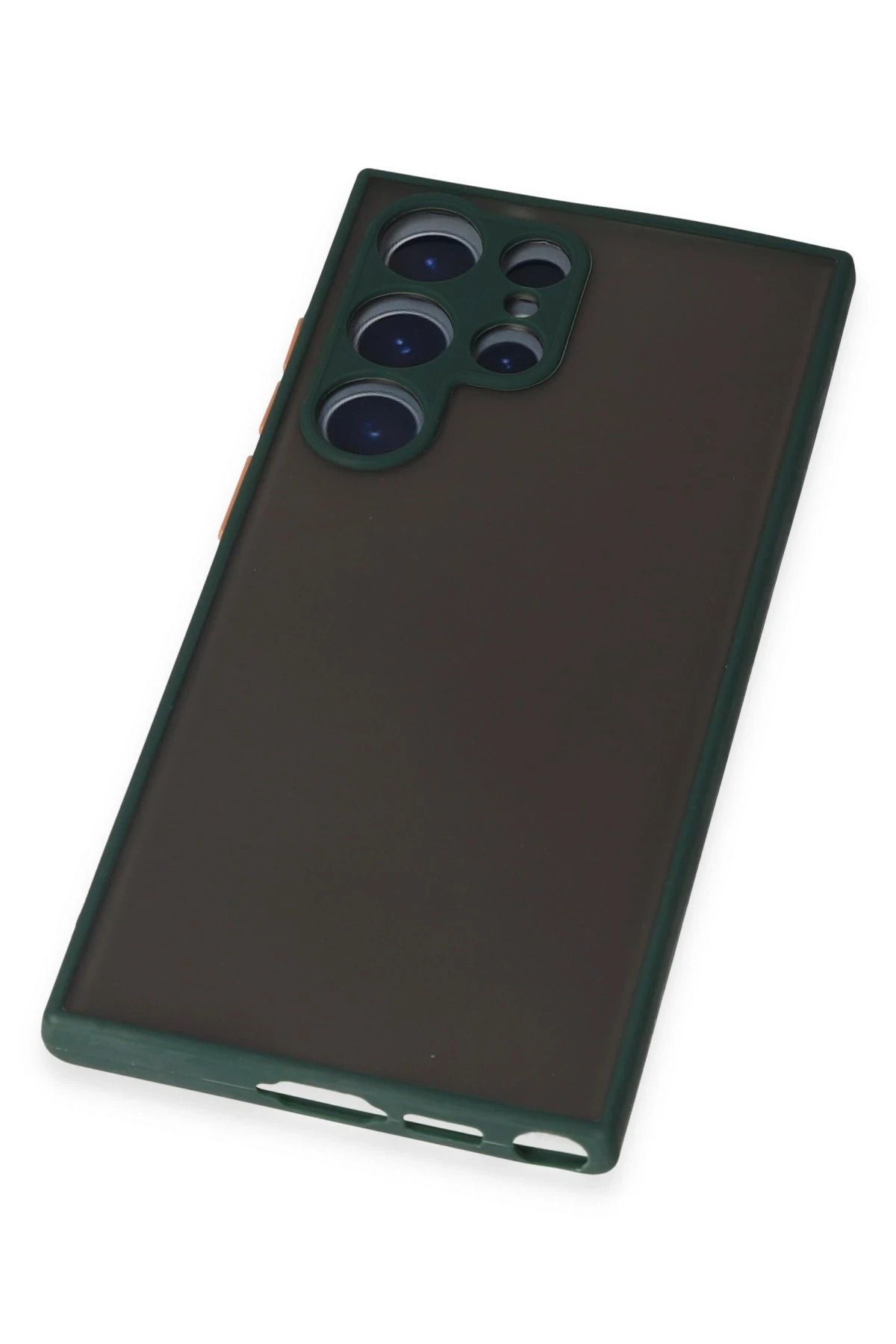 NewFace Samsung Galaxy S22 Ultra Kılıf Montreal Silikon Kapak - Yeşil SVLRS