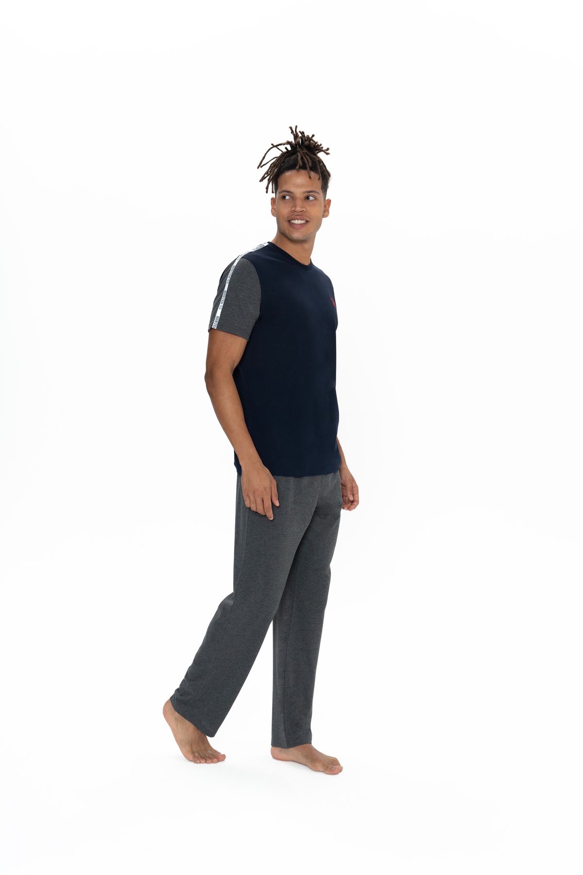 U.S. Polo Assn. U.S. Polo Assn. Erkek Renk Bloklu Ev Giyim Pamuk Karışımlı - ARASS18W89W8W